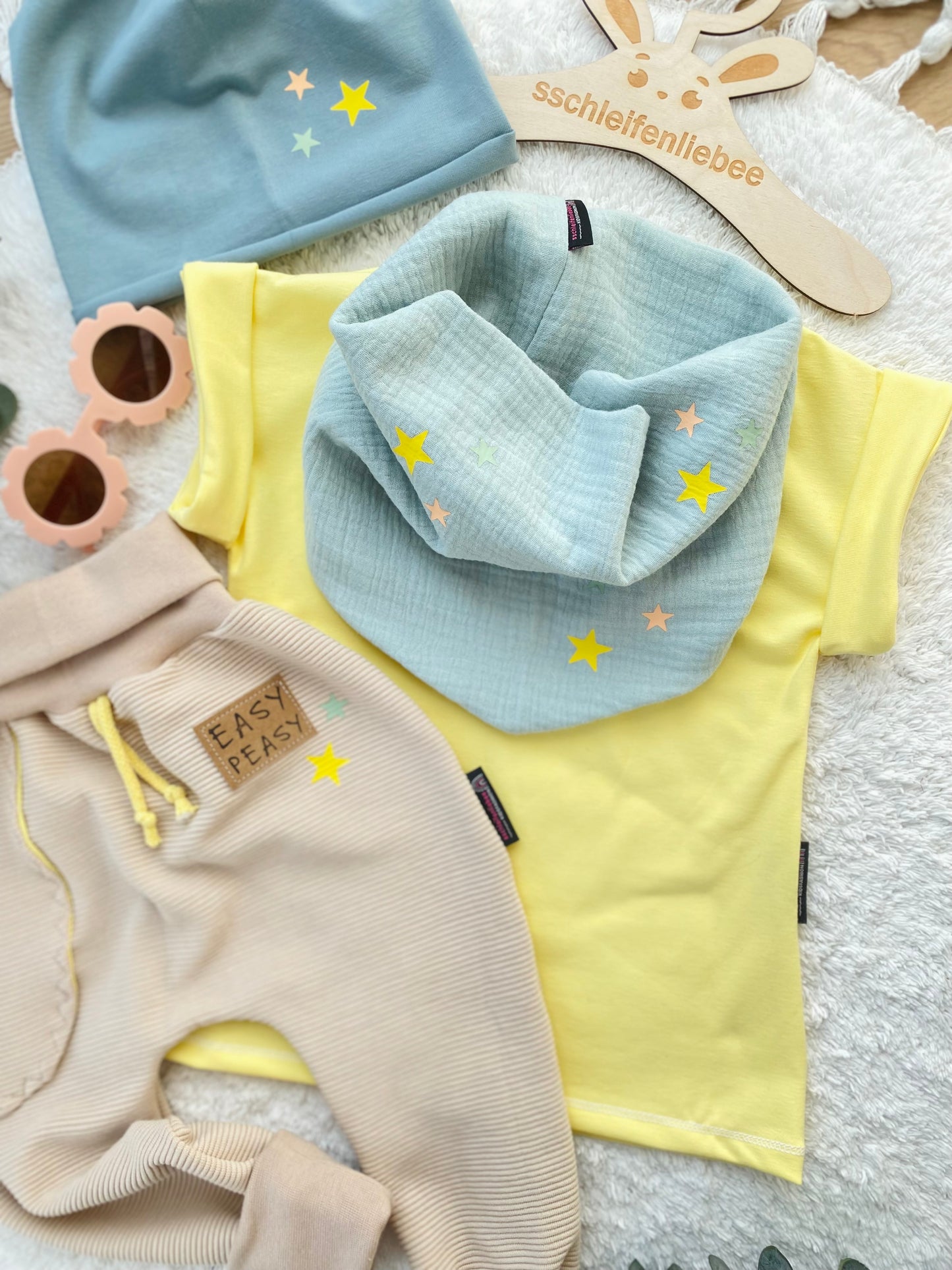 Dein Design | Musselinloop | Sterne | Sommerloop