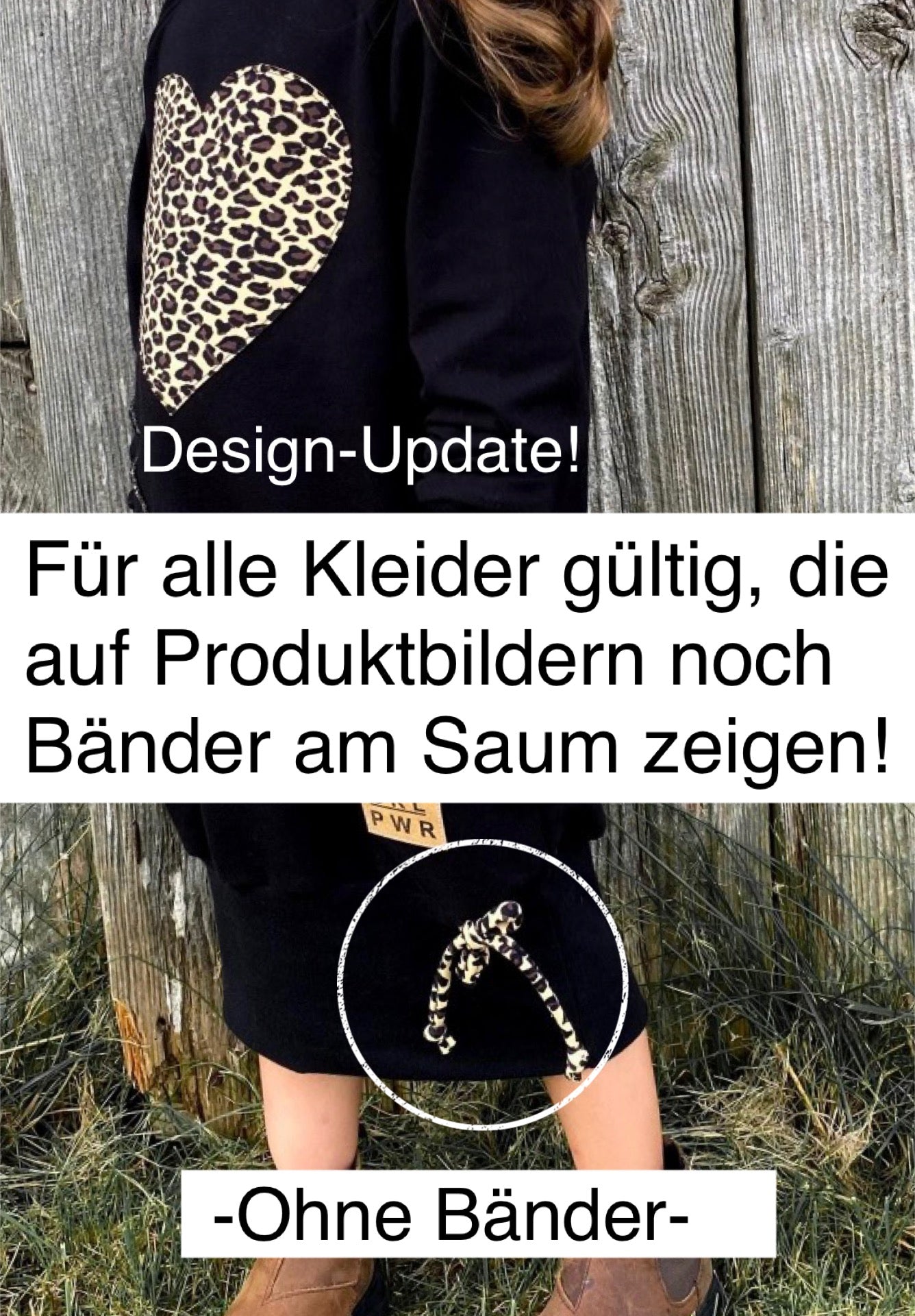 Sweatkleid | Leo Herz Applikation
