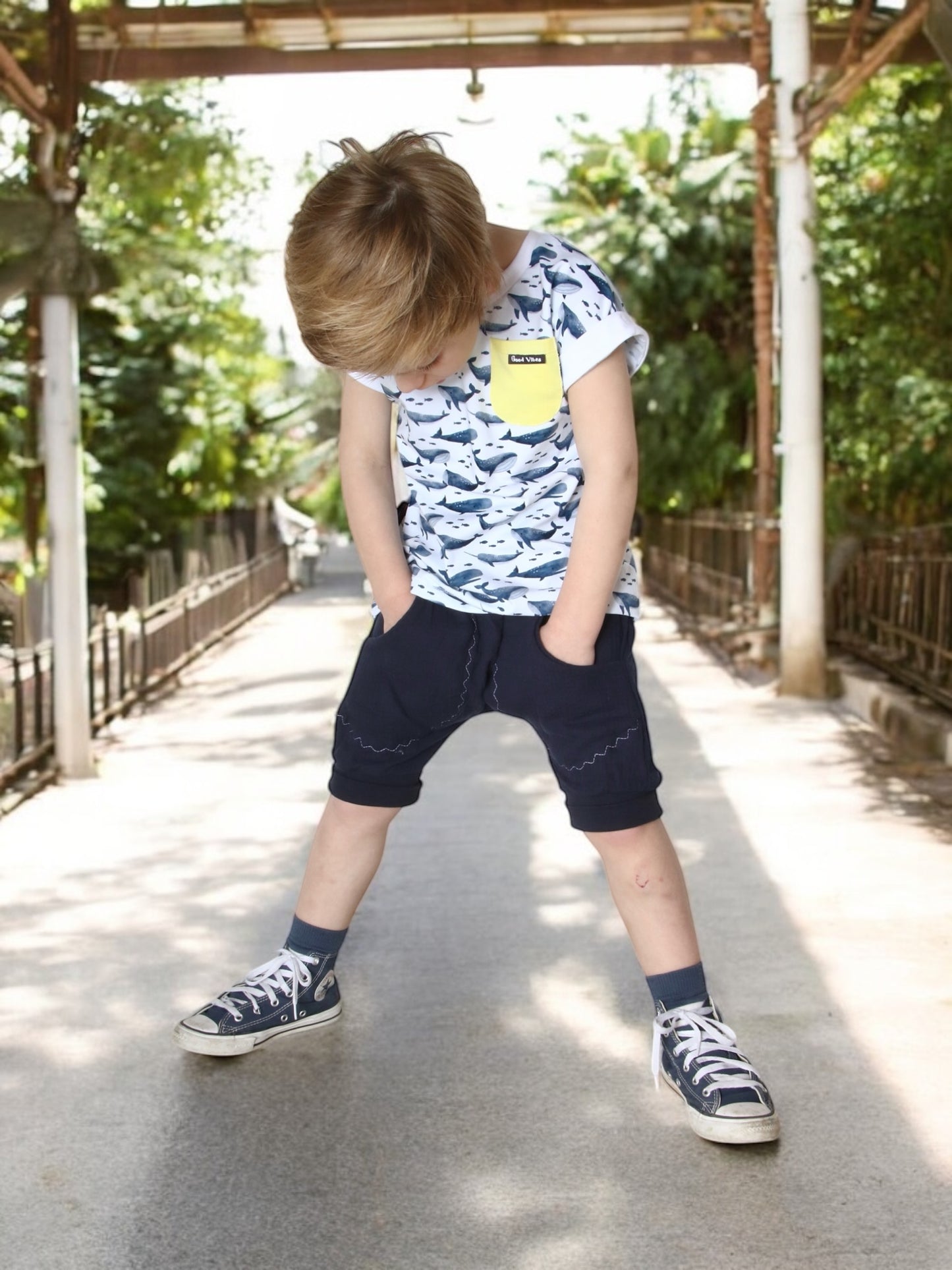Dein Design | Loose Fit Shorts | Musselin
