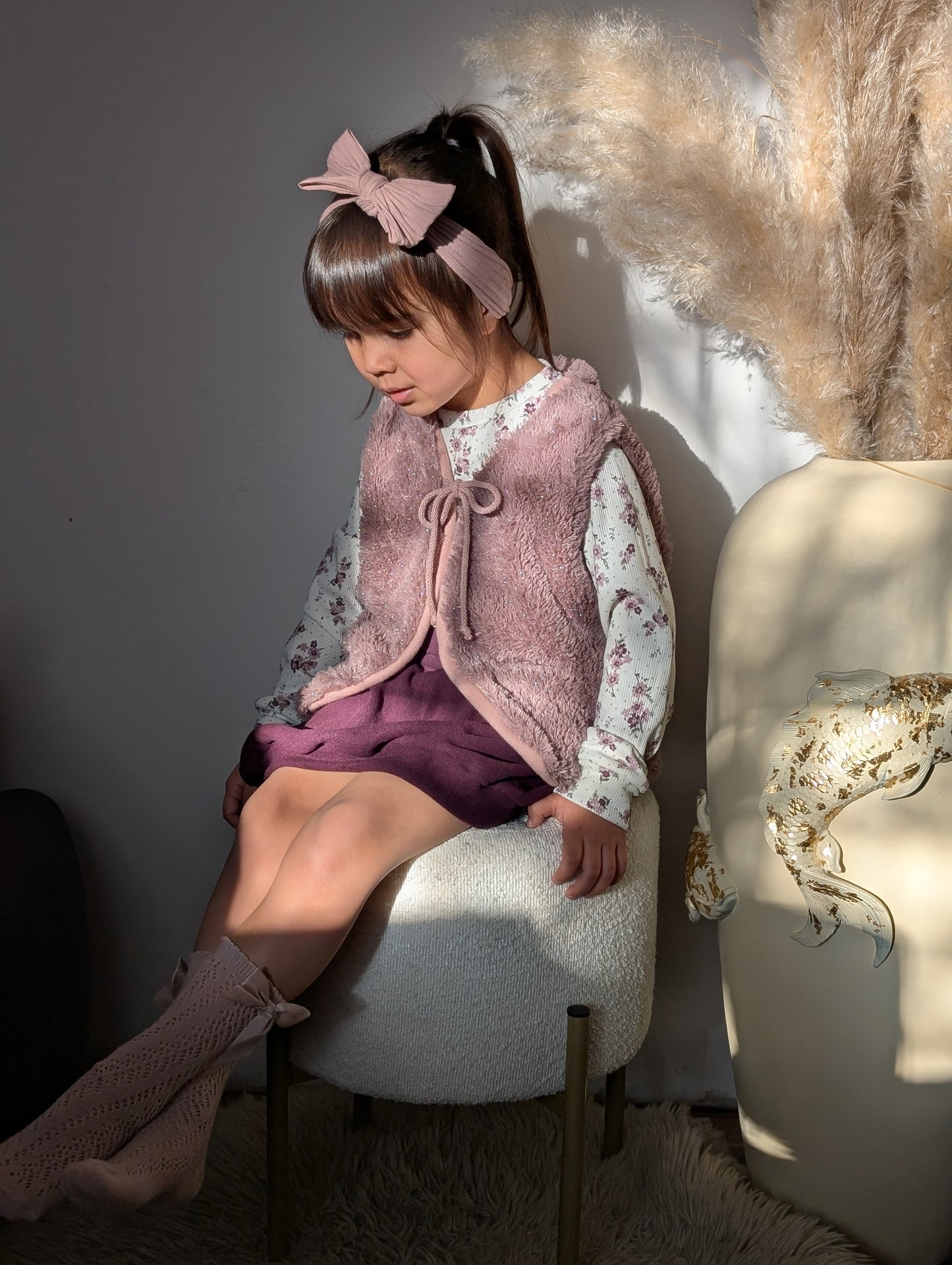 Weste | Fellweste | Glitzer