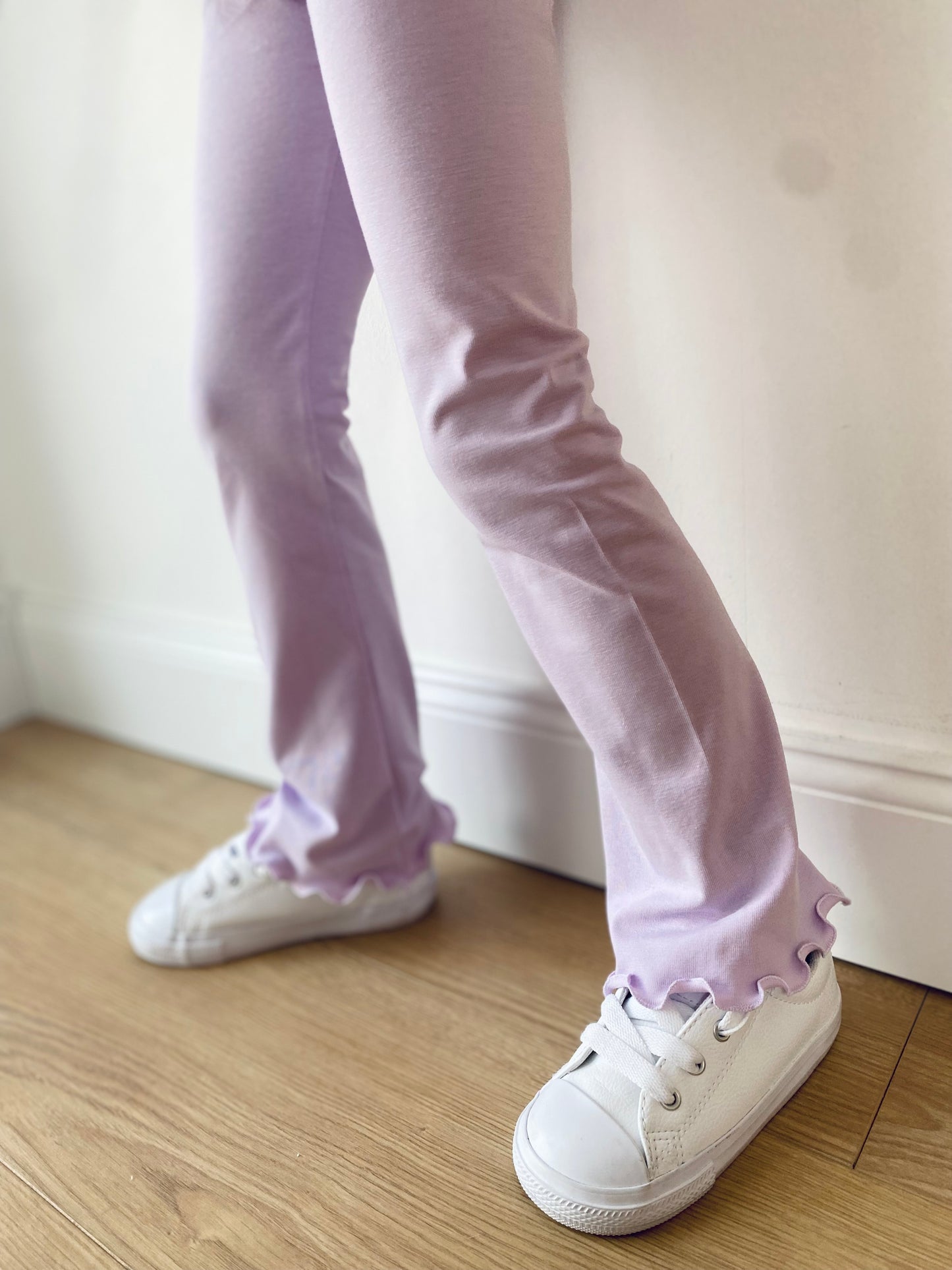 Dein Design | Flared Leg | Basic | Schlaghose mit Rollsaum | Skinny Fit | Uni Farben