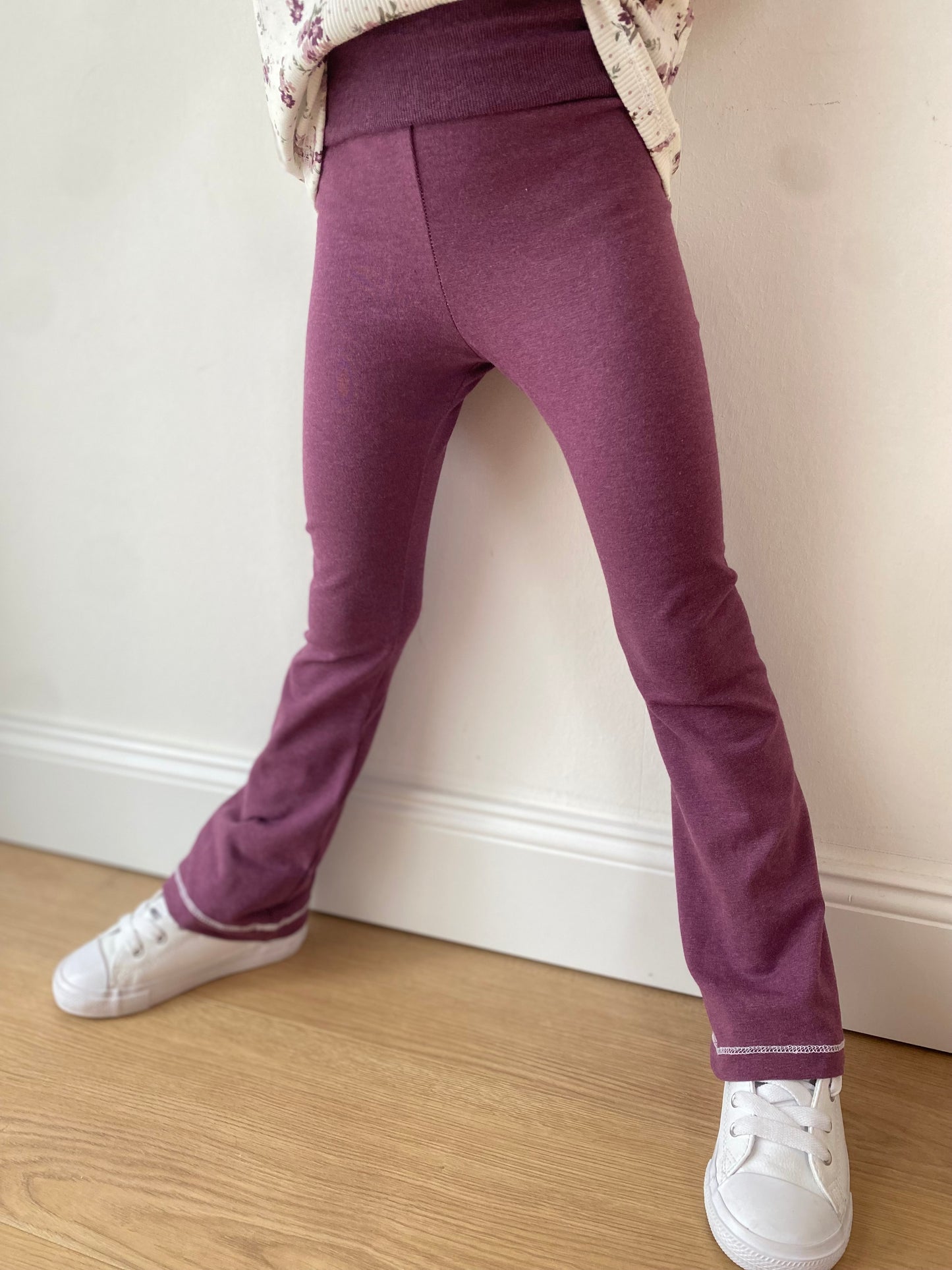 Dein Design | Flared Leg | Basic | Schlaghose | Skinny Fit | Melierte Farben