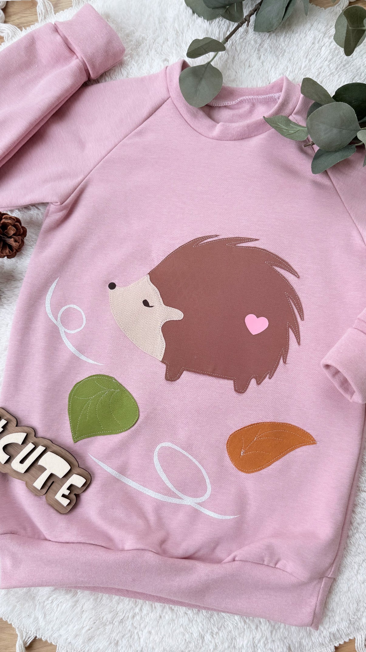 Raglan Sweater | Applikation Igel