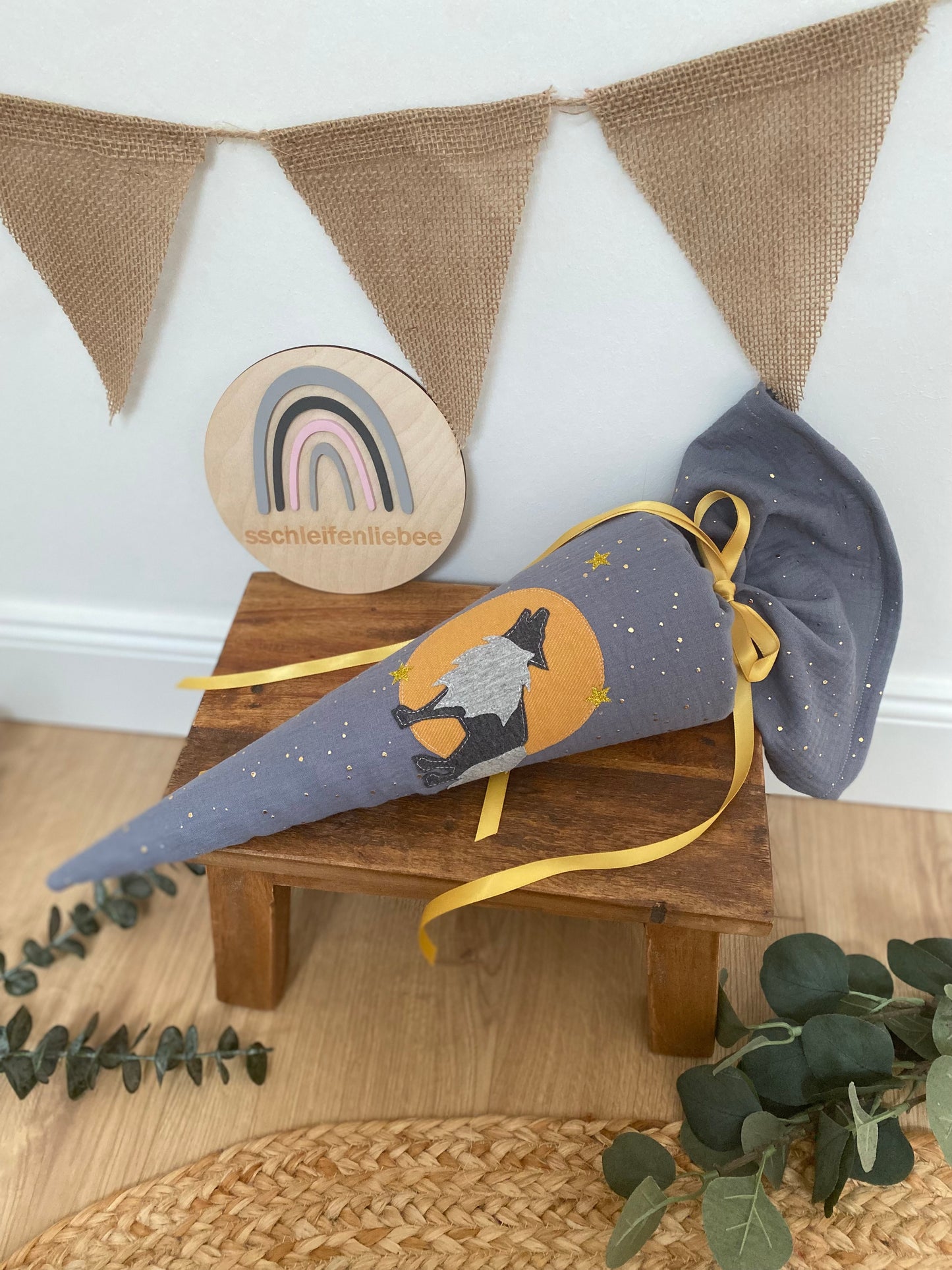 Geschwistertüte | Geschwisterschultüte | Kitatüte | Zuckertüte | 35 cm | Wolf