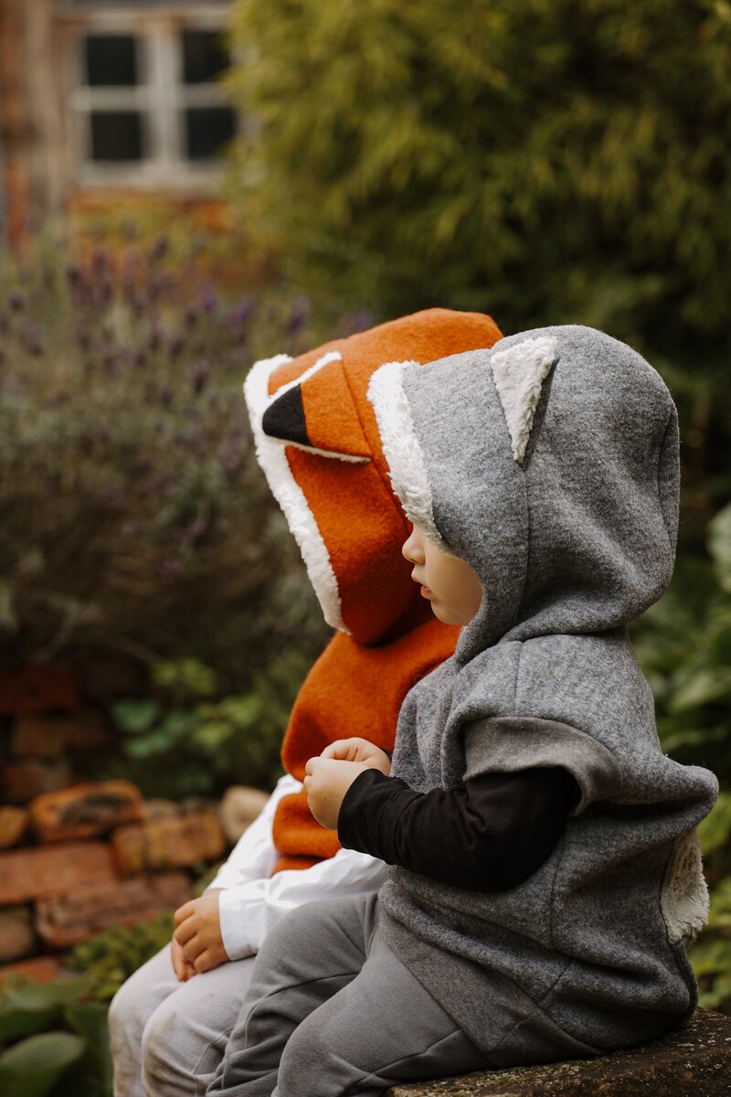 Wollwalk Weste Fuchs | Walkweste | Schurwolle