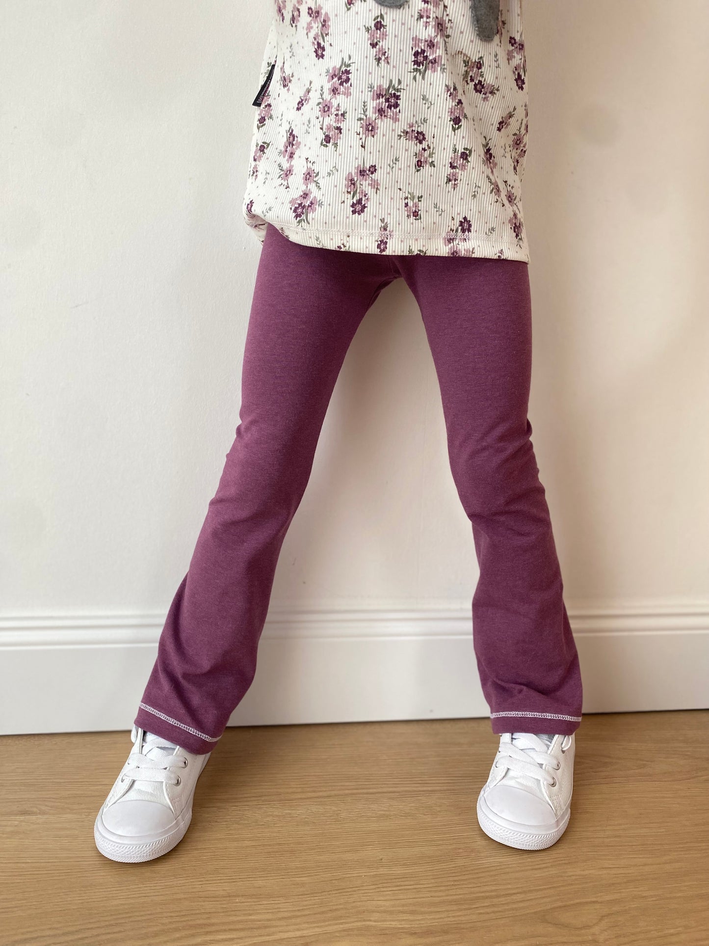 Dein Design | Flared Leg | Basic | Schlaghose | Skinny Fit | Melierte Farben