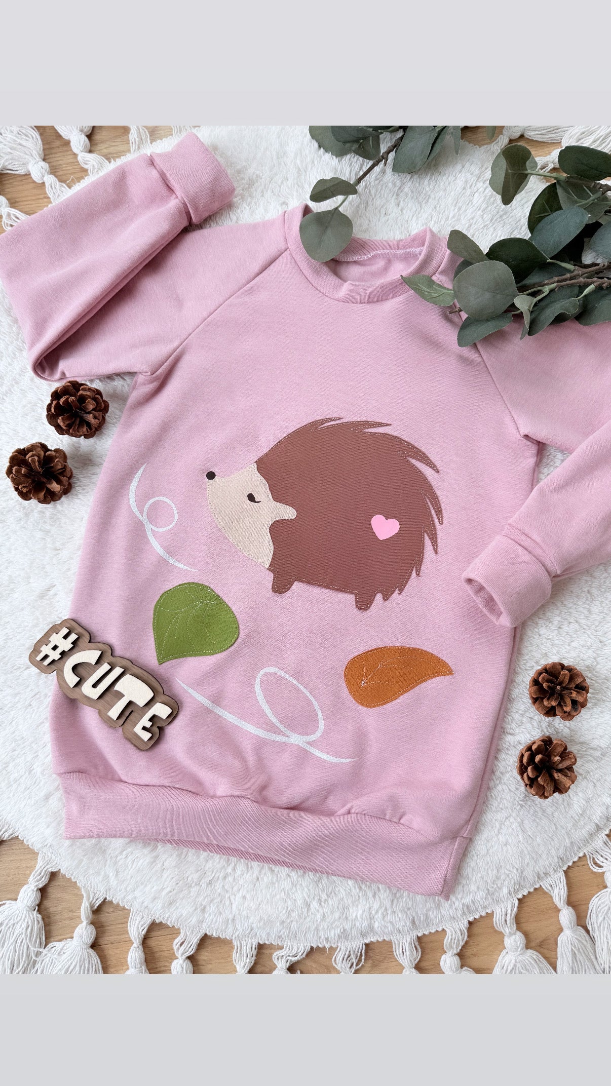 Raglan Sweater | Applikation Igel