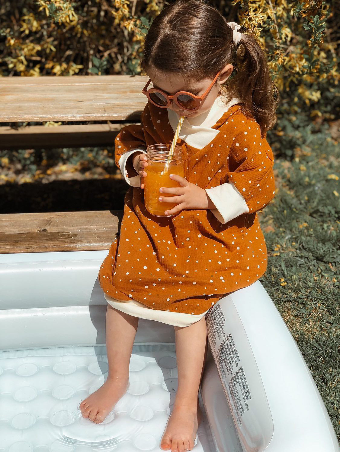 Dein Design | Beach-Zwerg | Bademantel | Musselin | Punkte