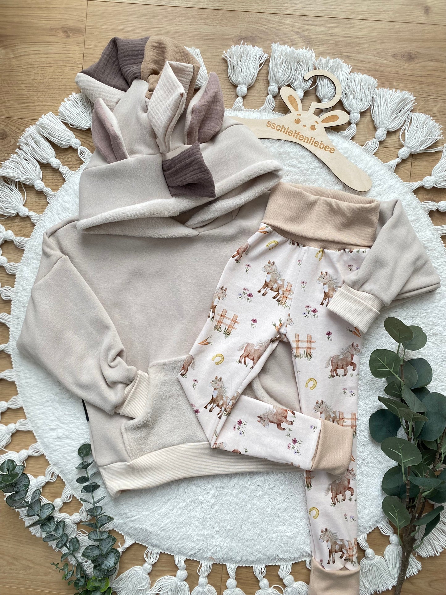 Pferd Kuschelhoodie aus Alpenfleece