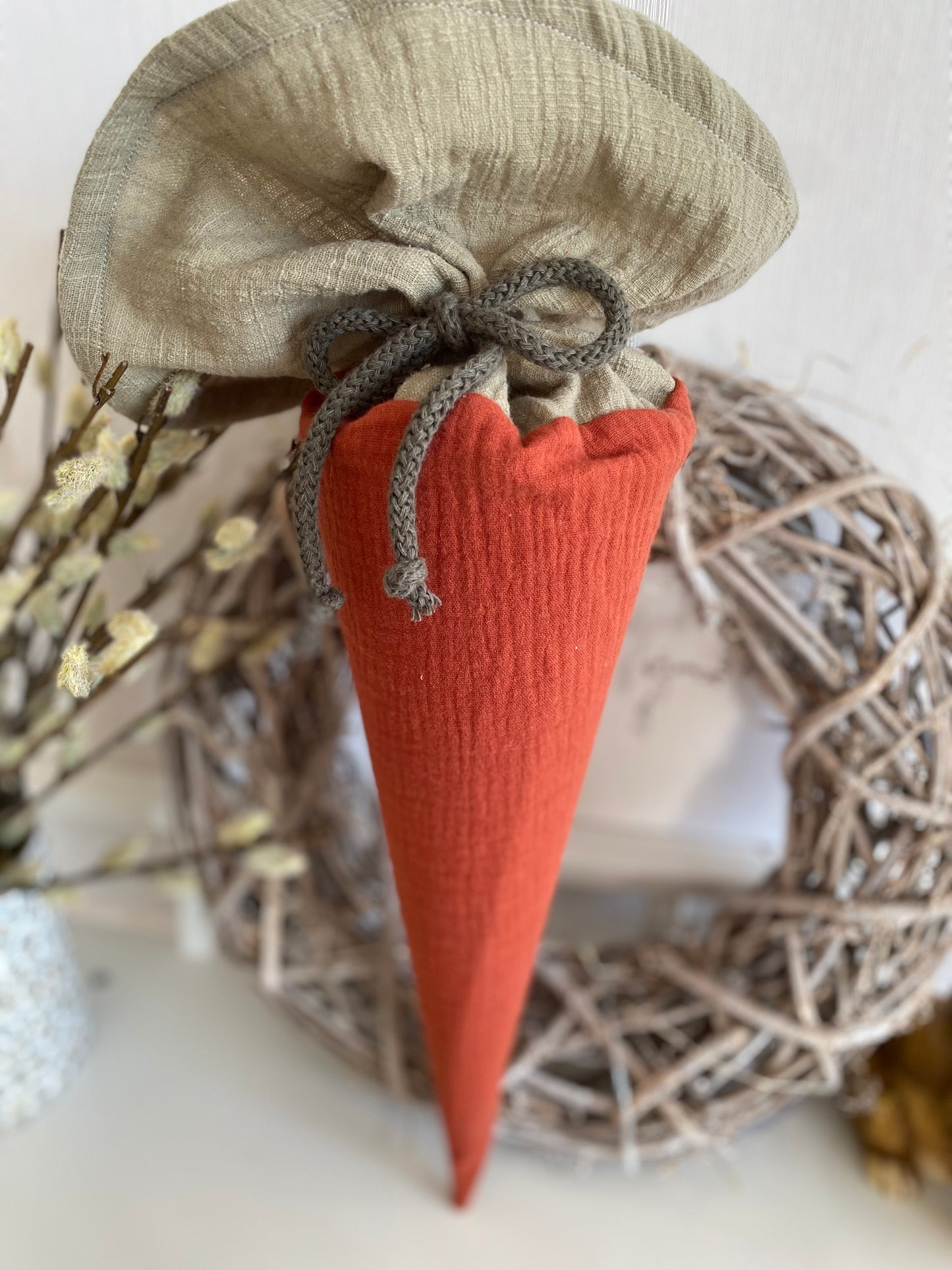 Zuckertüte 35 cm | Osternest Karotte| Individuelle Geschenkverpakung