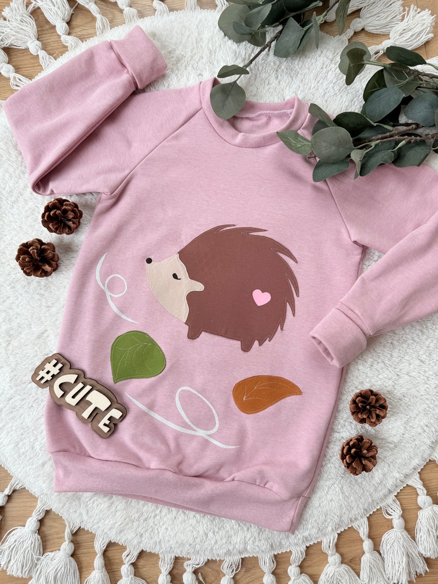 Raglan Sweater | Applikation Igel