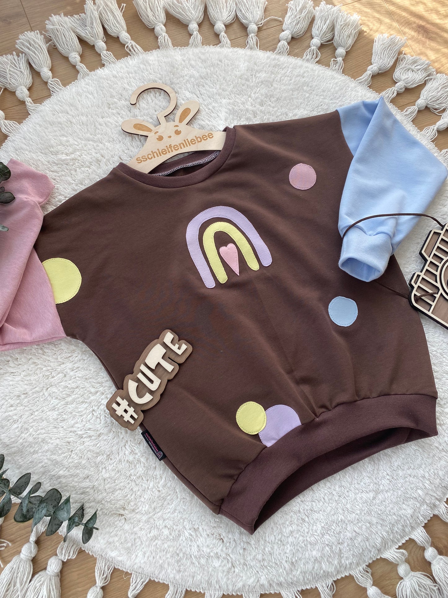 Bunter Sweater Regenbogen Konfetti | Oversized Sweater | Color-Blocking