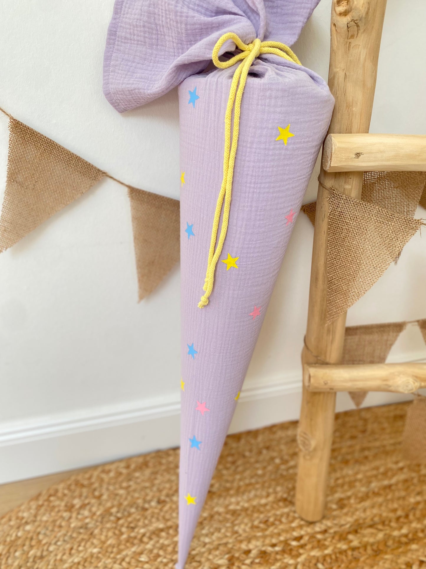 Dein Design | Schultüte Sterne 70 cm | Geschwistertüte 35 cm |