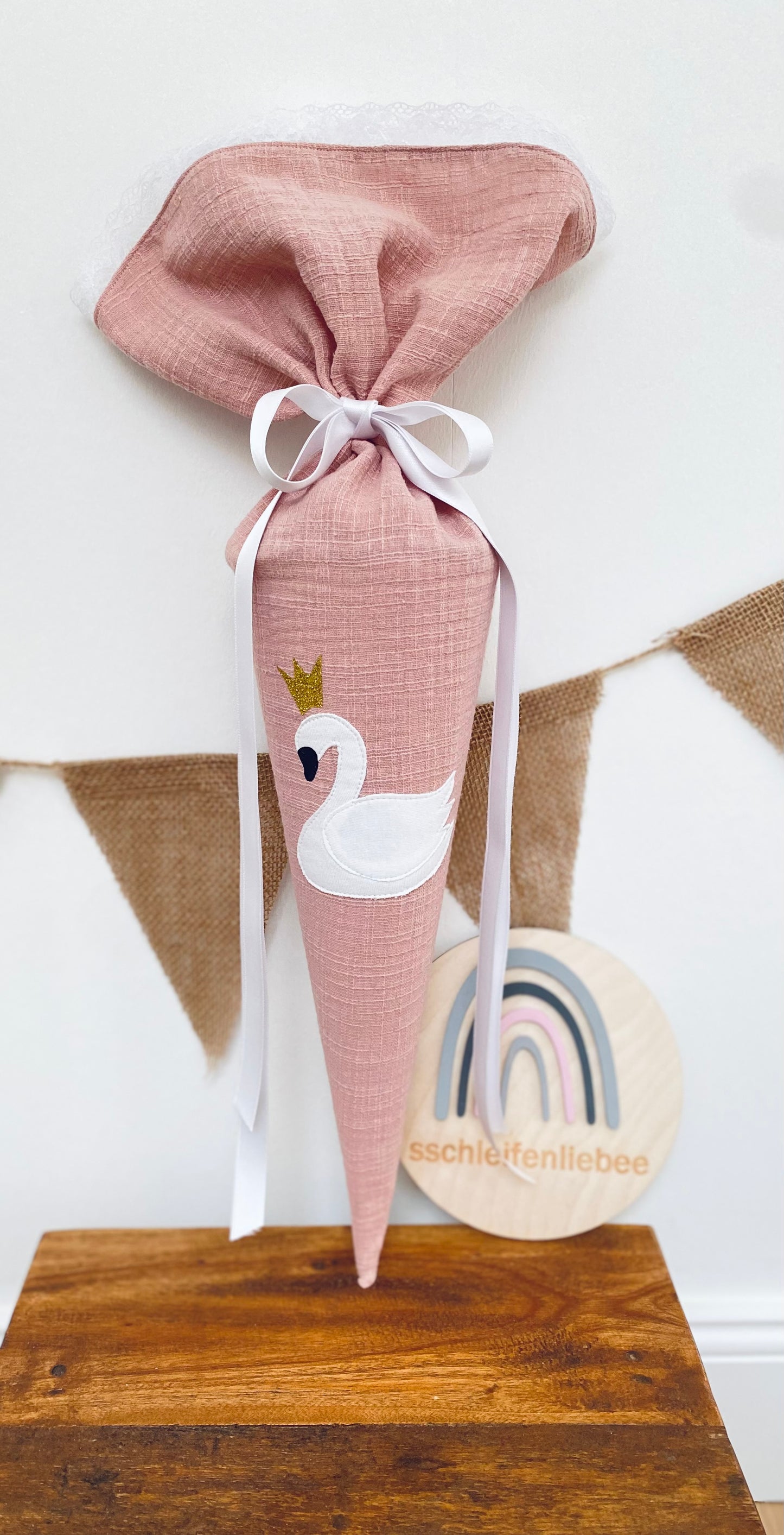 Geschwistertüte | Geschwisterschultüte | Kitatüte | Zuckertüte | 35 cm | Schwan