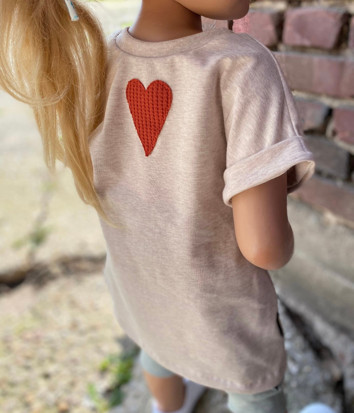 Oversized Shirt | Regenbogen Applikation