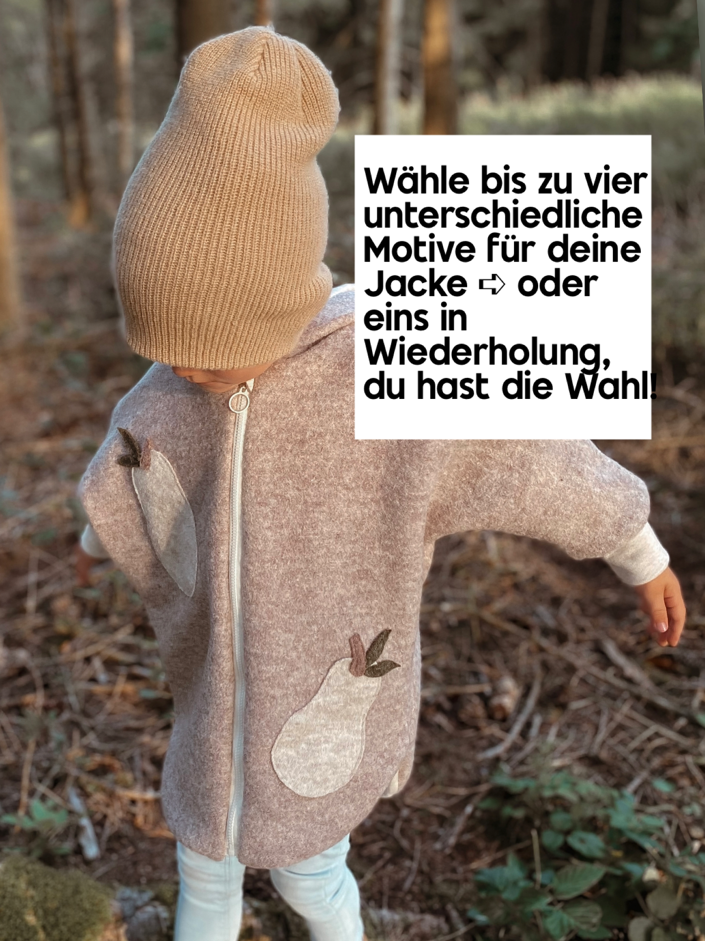 Dein Design | Oversized Walkjacke | Wunsch Allover Print | 100% Schurwolle