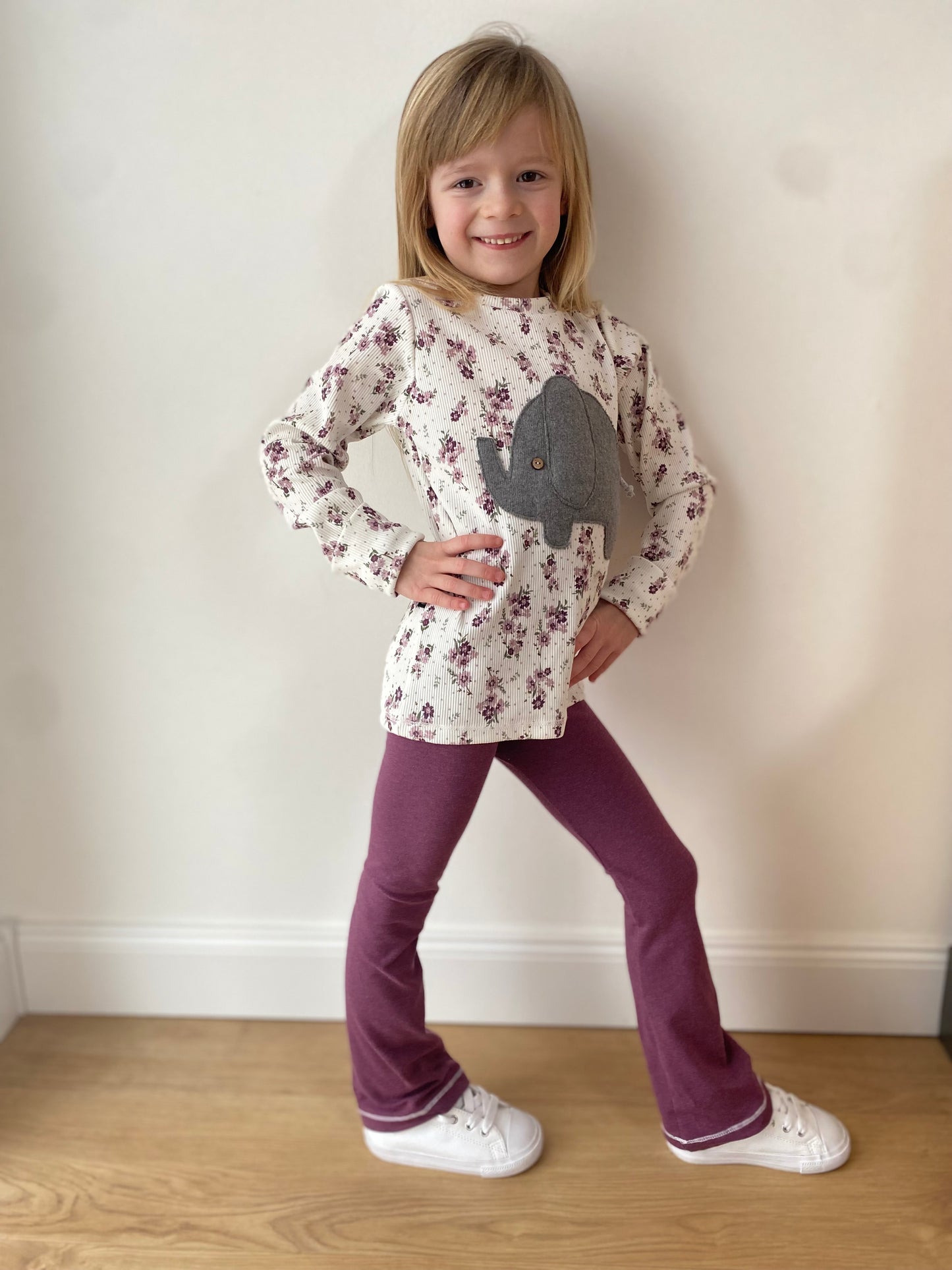 Dein Design | Flared Leg | Basic | Schlaghose | Skinny Fit | Melierte Farben
