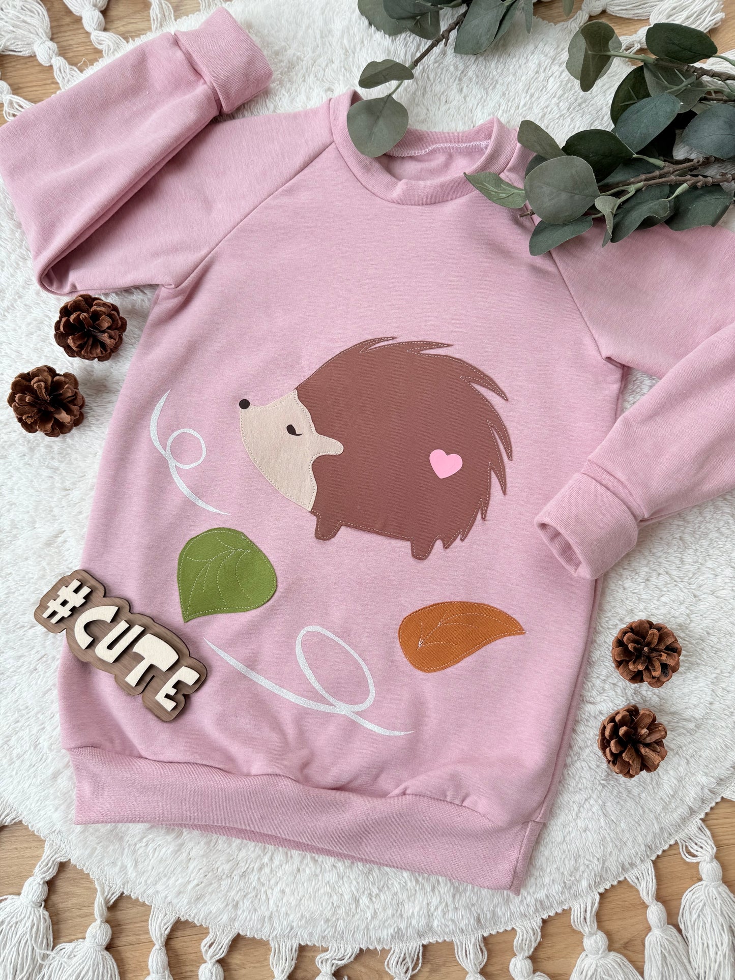 Raglan Sweater | Applikation Igel