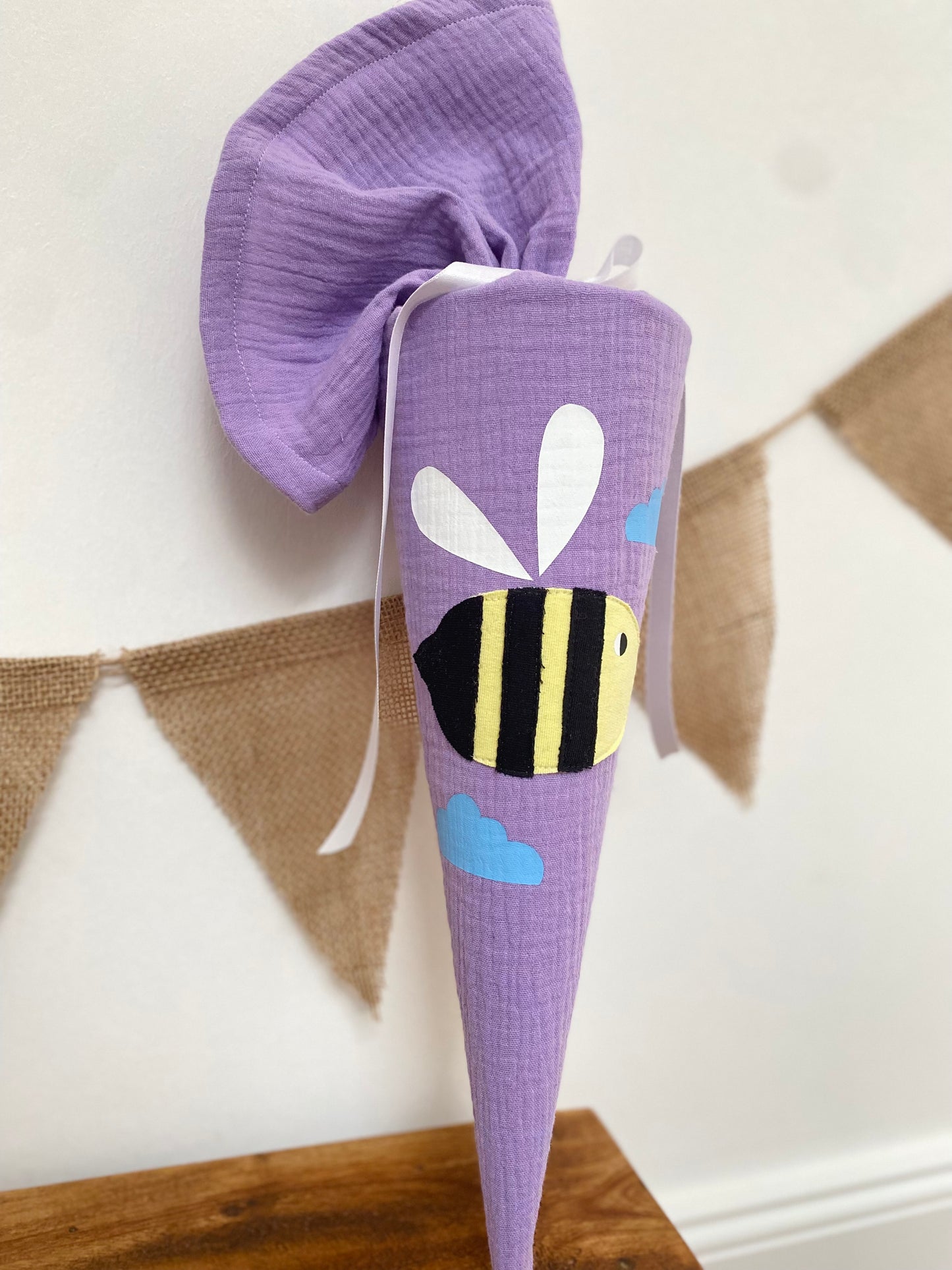 Geschwistertüte | Geschwisterschultüte | Kitatüte | Zuckertüte | 35 cm | Biene