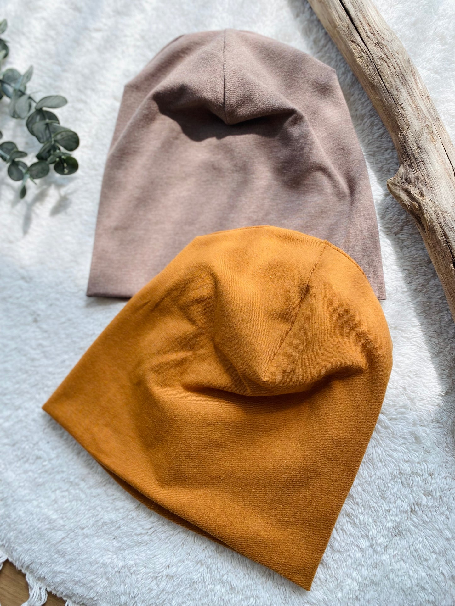 Dein Design | Schlichte Beanie | Dreieckloop | Melierte Farben