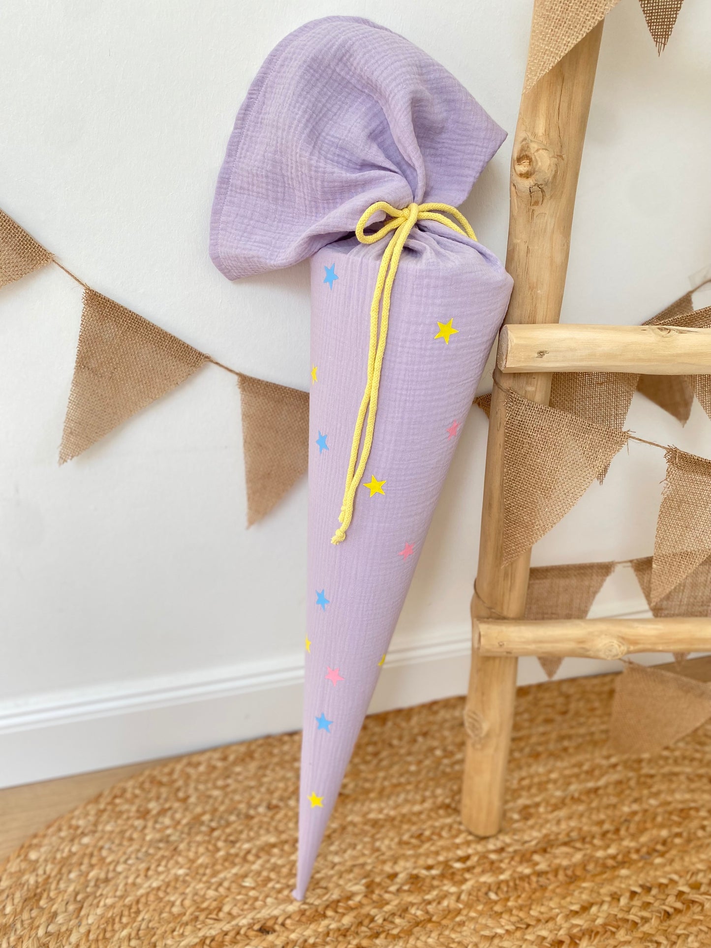 Dein Design | Schultüte Sterne 70 cm | Geschwistertüte 35 cm |