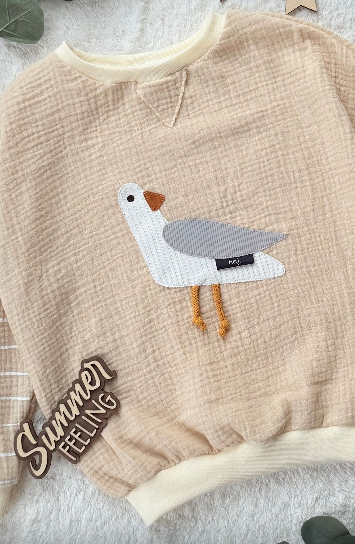 Oversized Sweater | Möwe | Musselin