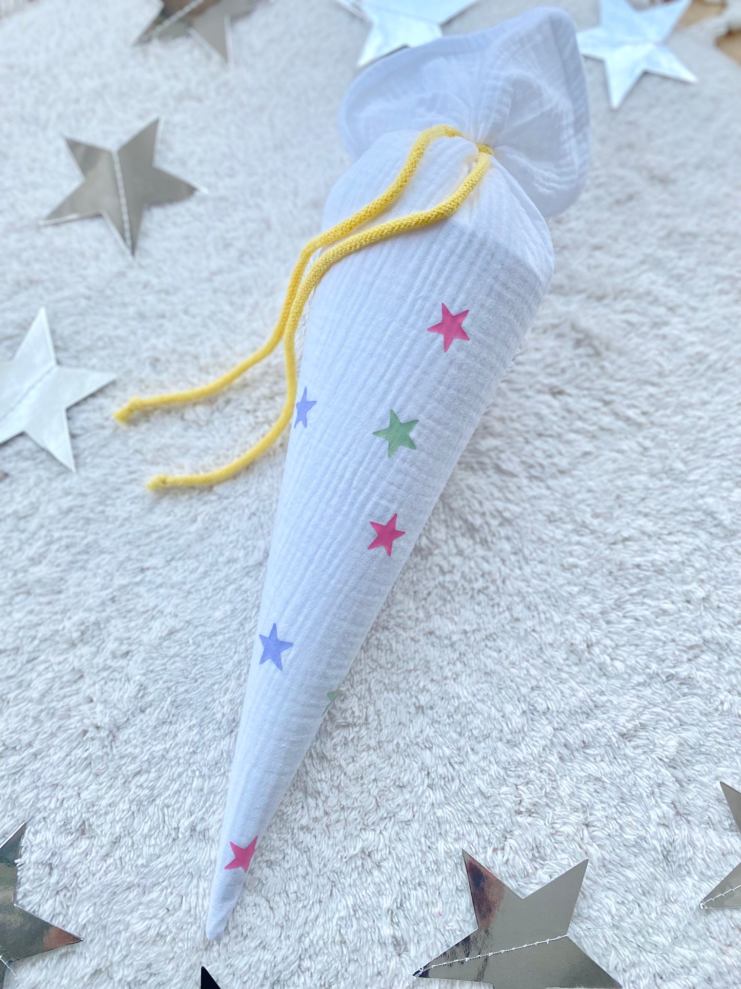 Dein Design | Schultüte Sterne 70 cm | Geschwistertüte 35 cm |