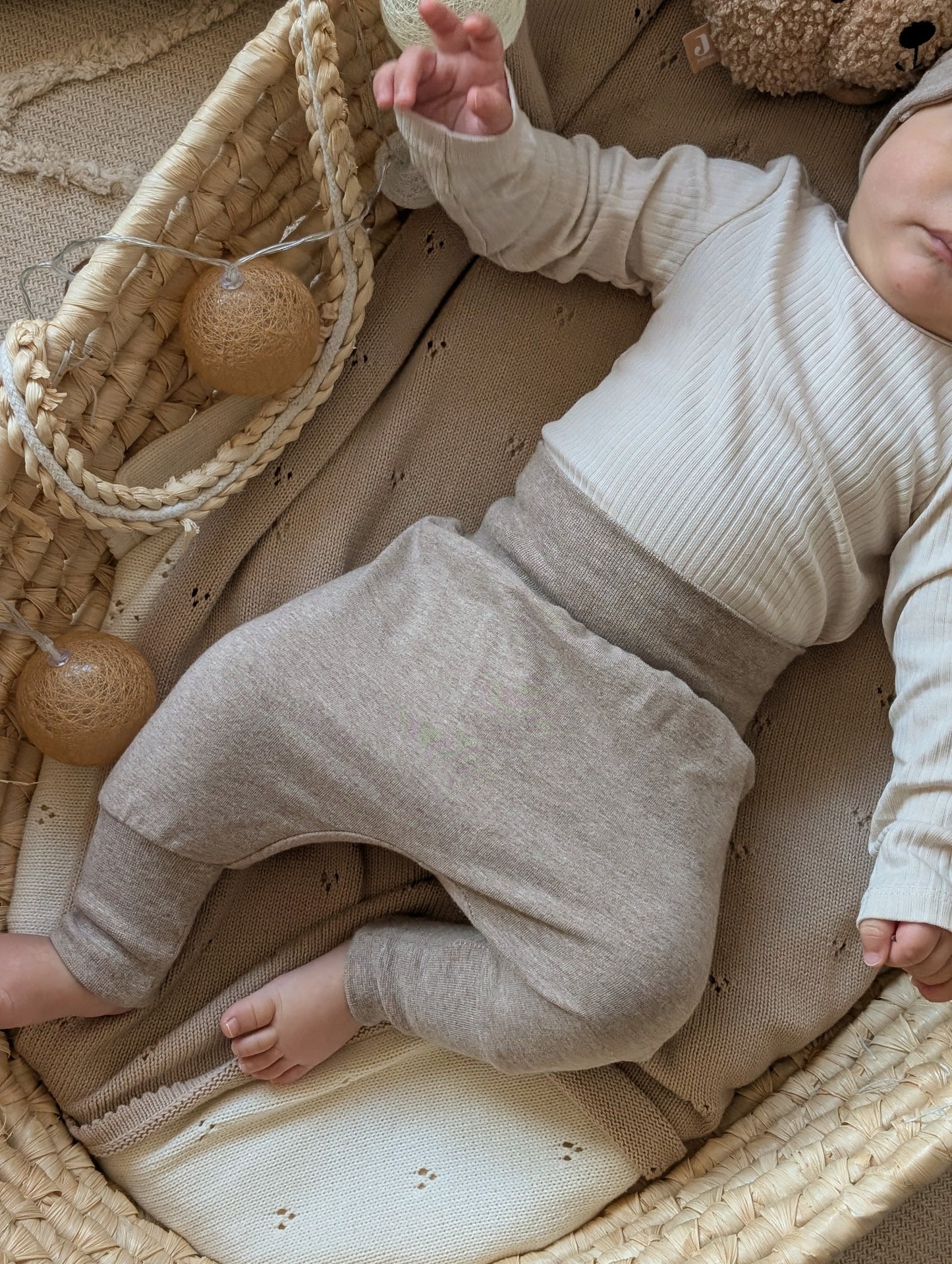 Dein Design | Basic Pumphose für Babys mit Umschlagbund zum mitwachsen