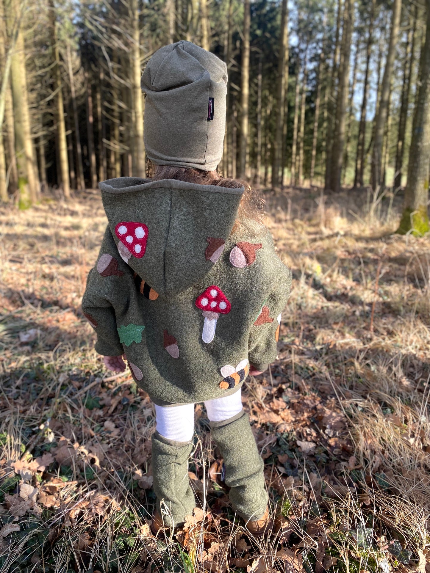 Oversized Windbreaker | Wäldchen | 100% Schurwolle