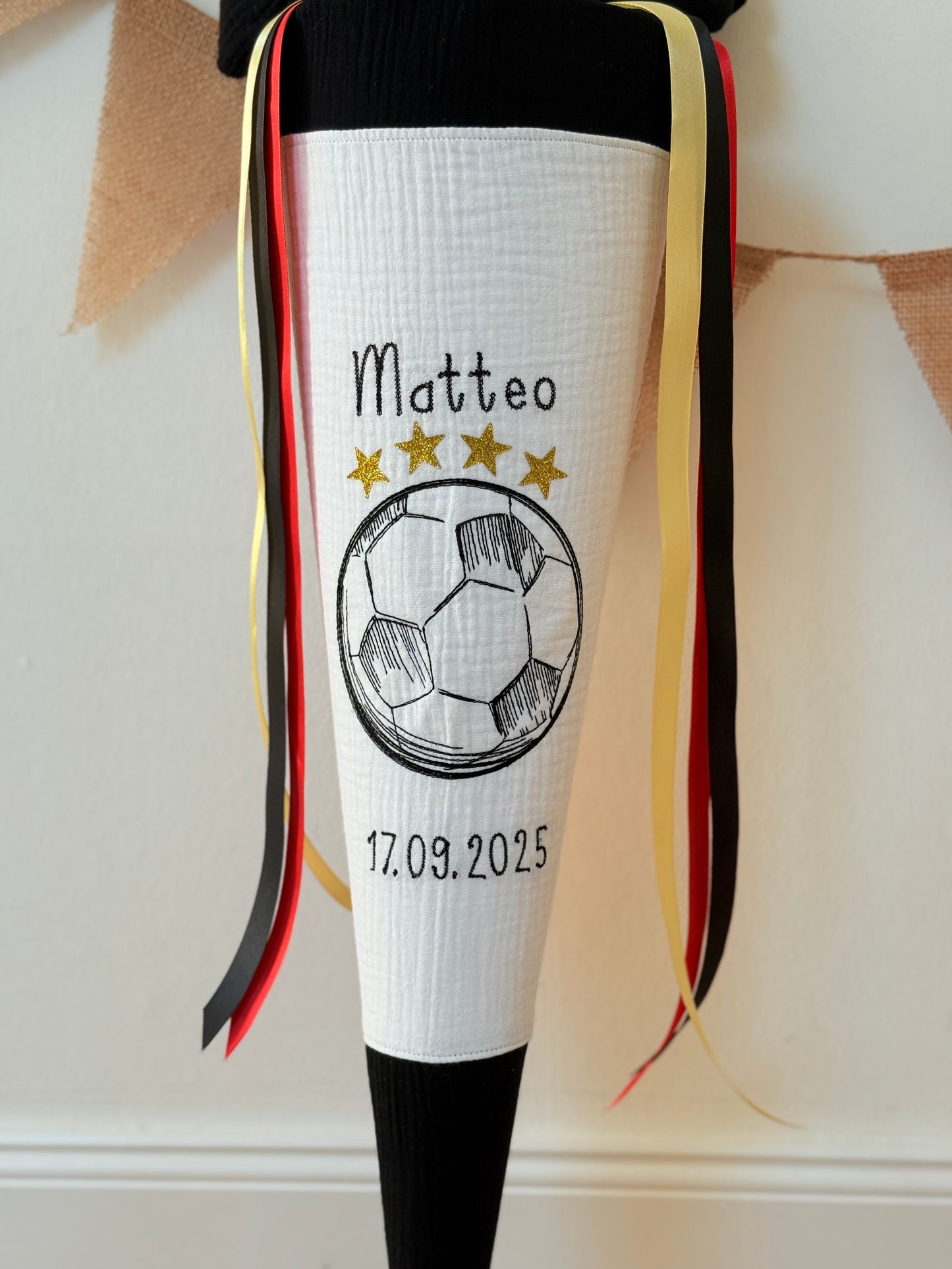 Schultüte WM | Fußball | Deutsche Fußballnationalmannschaft | Junge | Nationalmannschaft | 70 cm | Einschulung | Erster Schultag