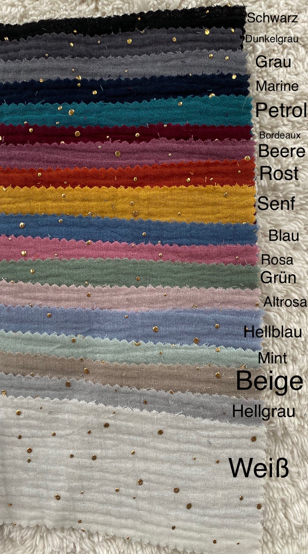 Dein Design | Chinohose | Musselin Goldene Punkte