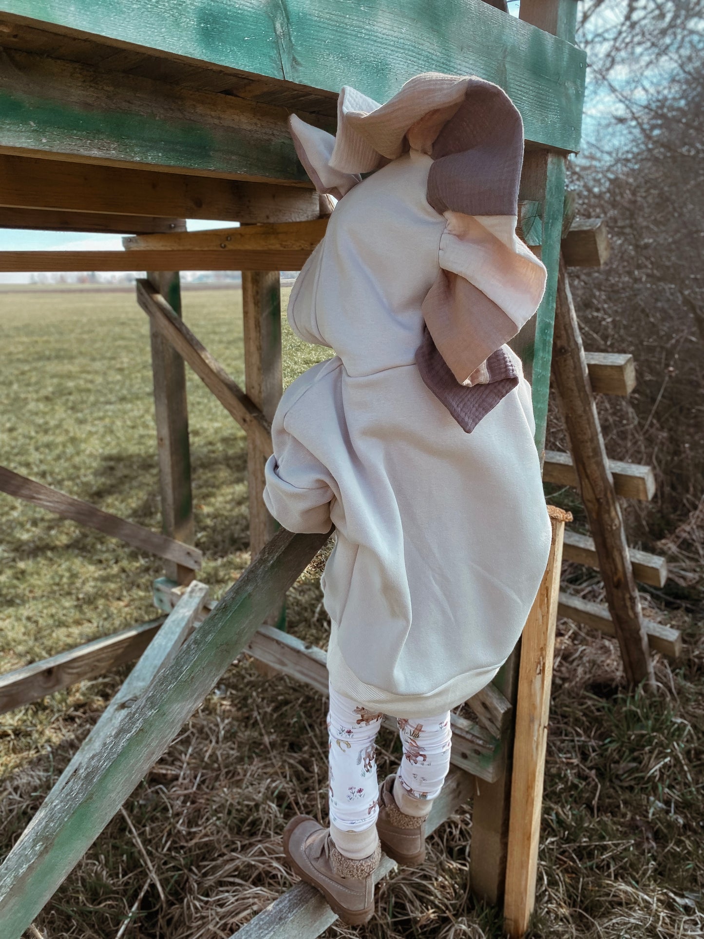 Pferd Kuschelhoodie aus Alpenfleece