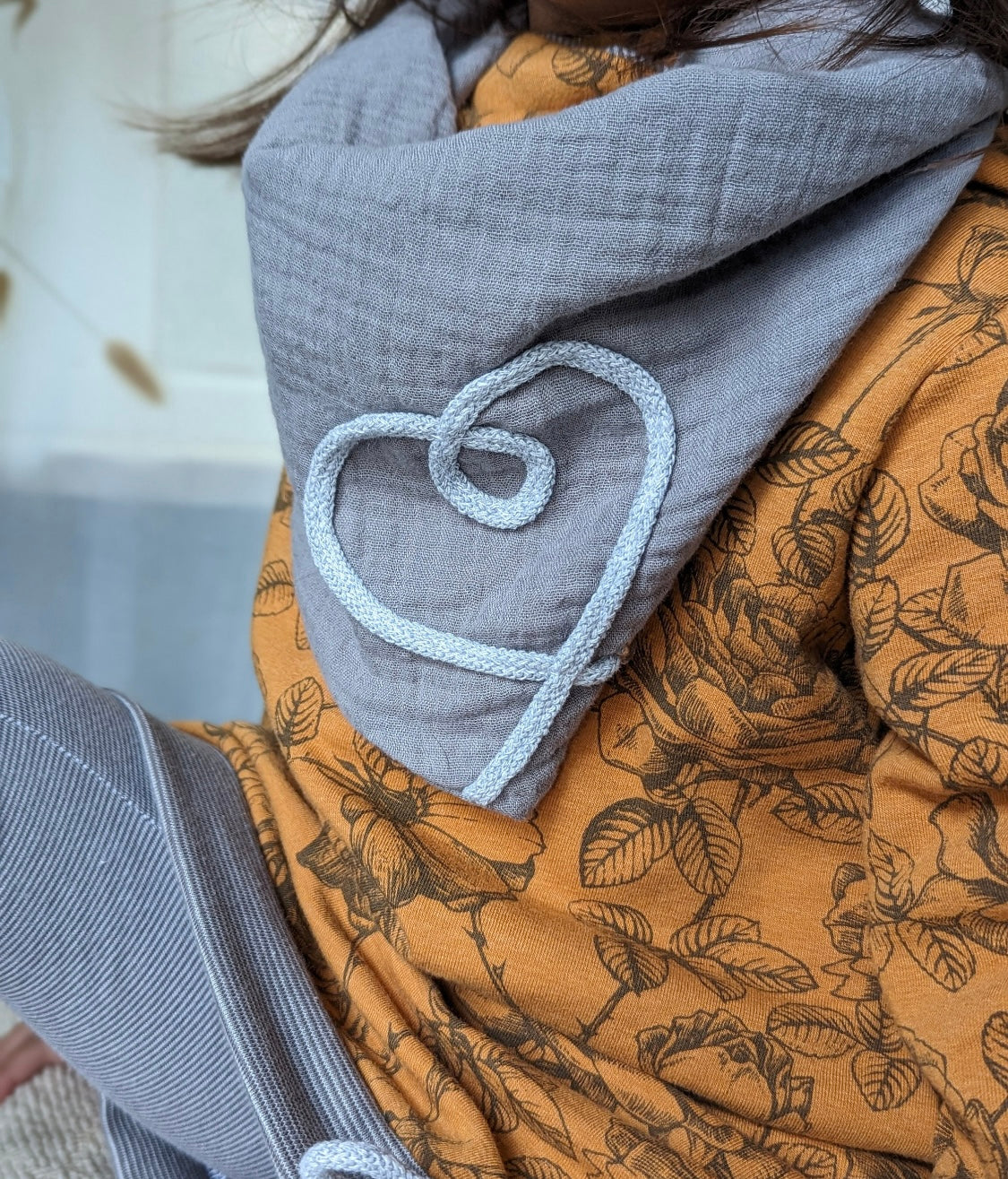 Dein Design | Musselinloop | Herz | Sommerloop