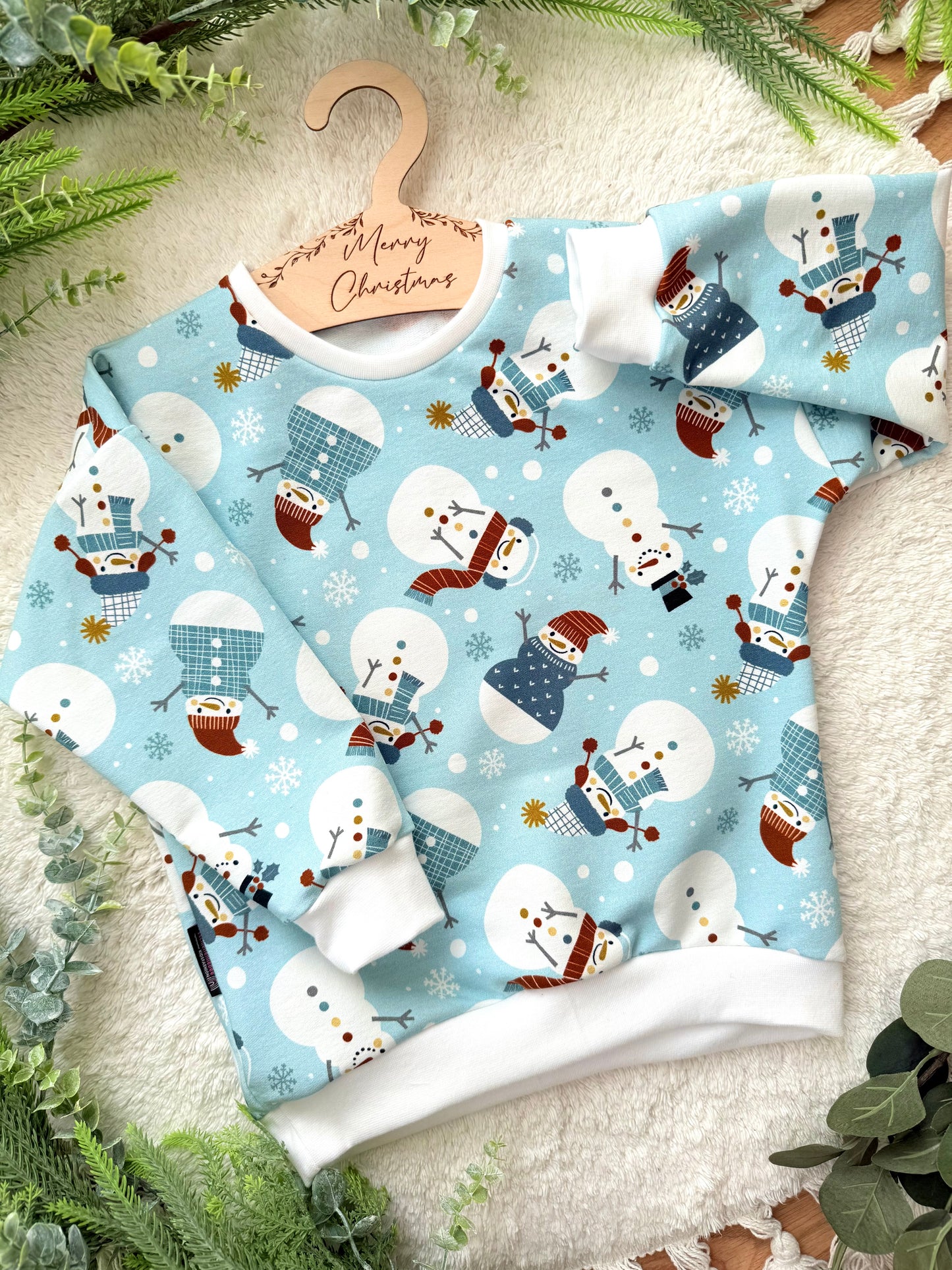 Oversized Sweater | Schneemann | Weihnachten