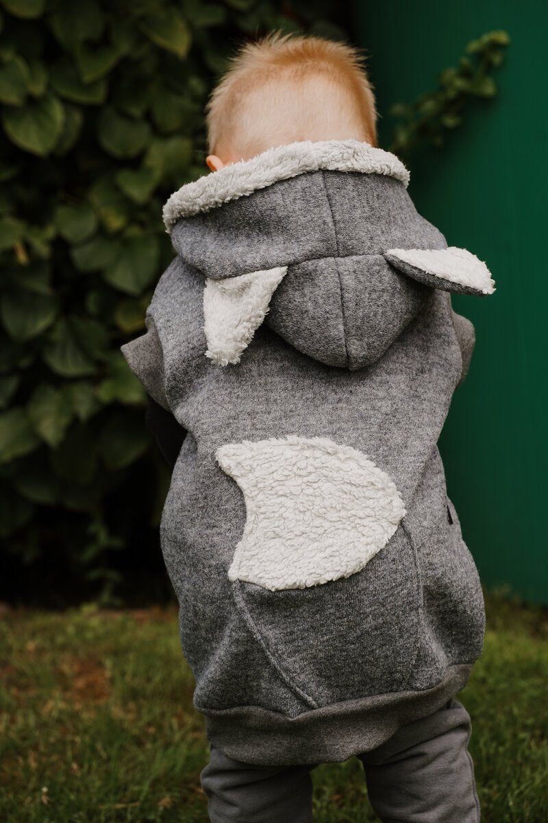 Wollwalk Weste Wolf| Walkweste | Schurwolle