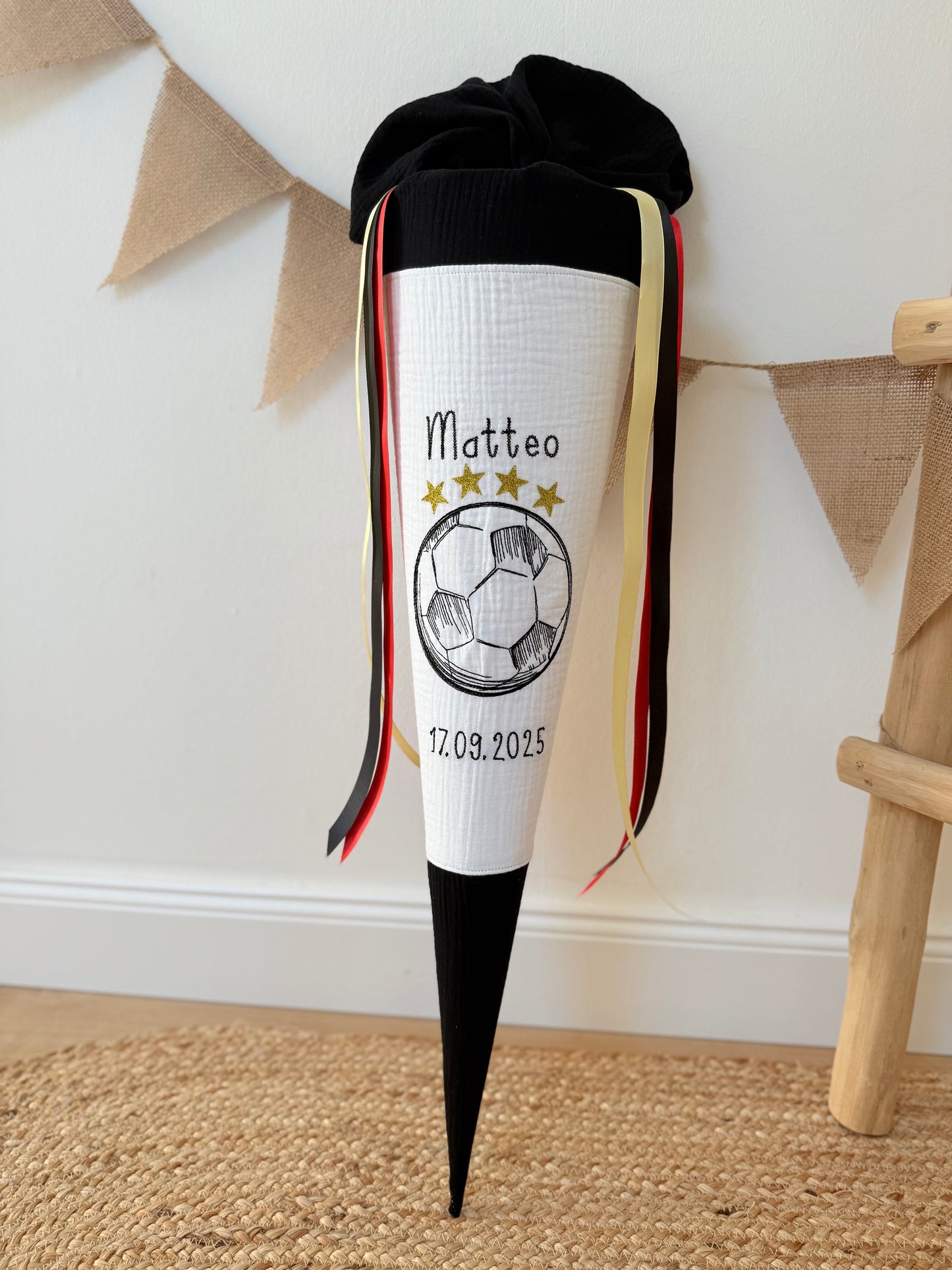 Schultüte WM | Fußball | Deutsche Fußballnationalmannschaft | Junge | Nationalmannschaft | 70 cm | Einschulung | Erster Schultag