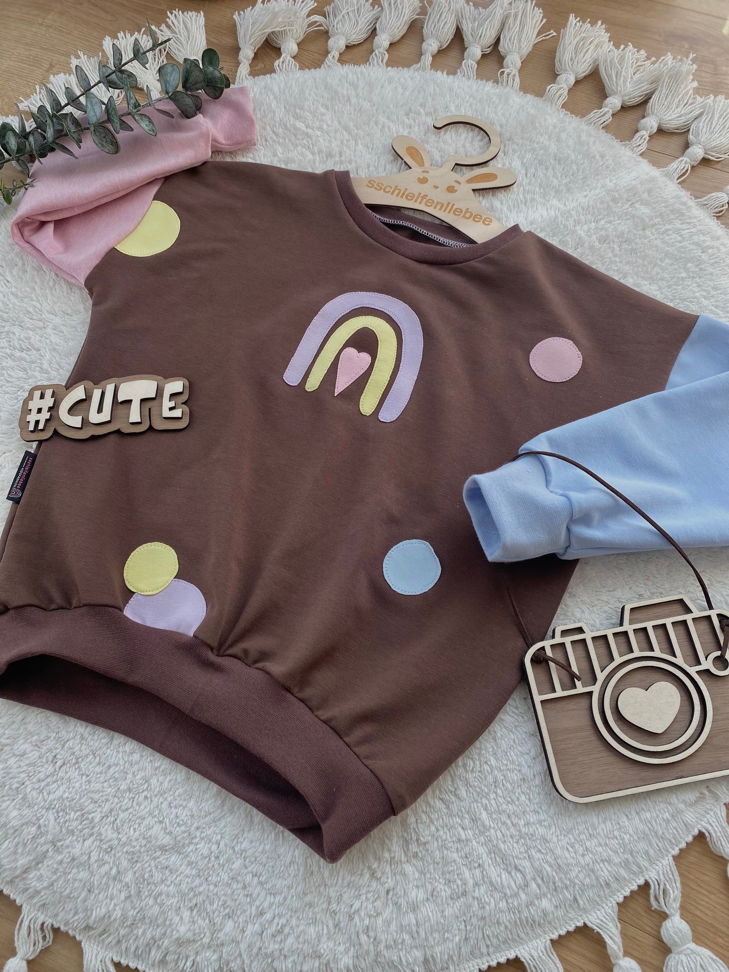 Bunter Sweater Regenbogen Konfetti | Oversized Sweater | Color-Blocking