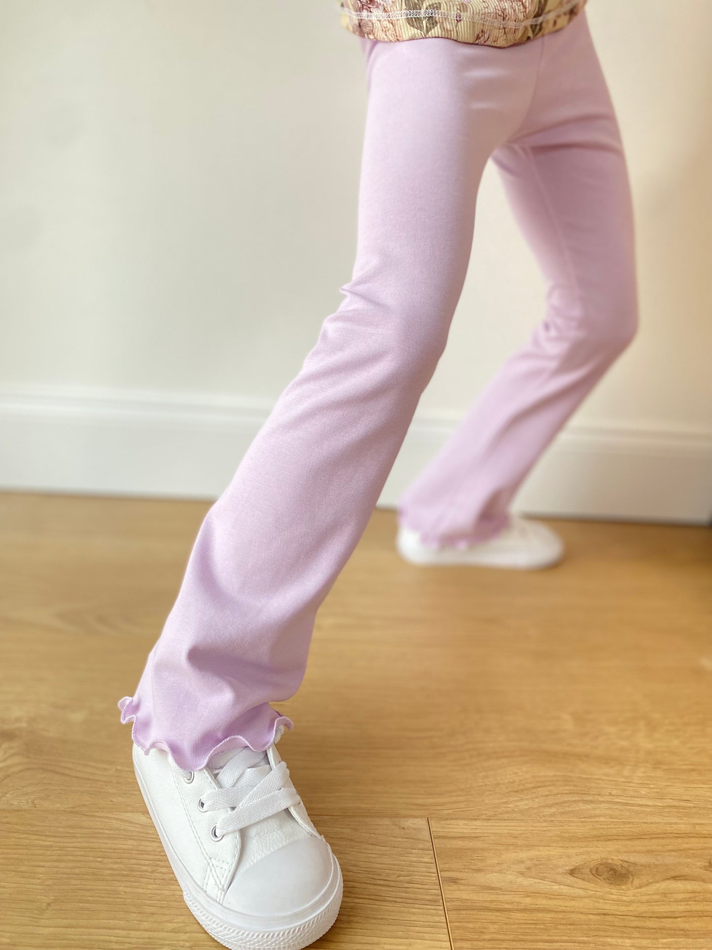 Dein Design | Flared Leg | Basic | Schlaghose mit Rollsaum | Skinny Fit | Uni Farben