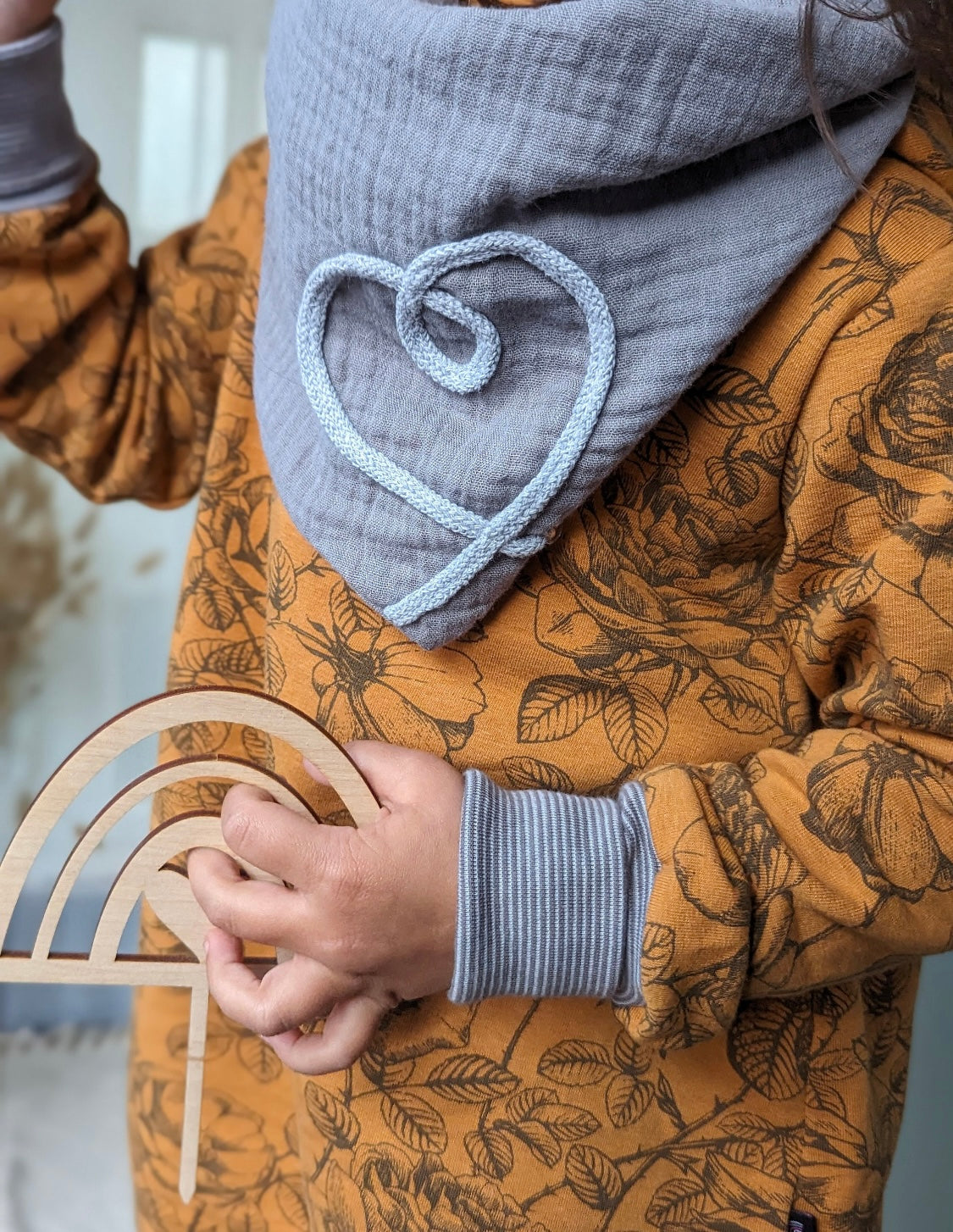 Dein Design | Musselinloop | Herz | Sommerloop