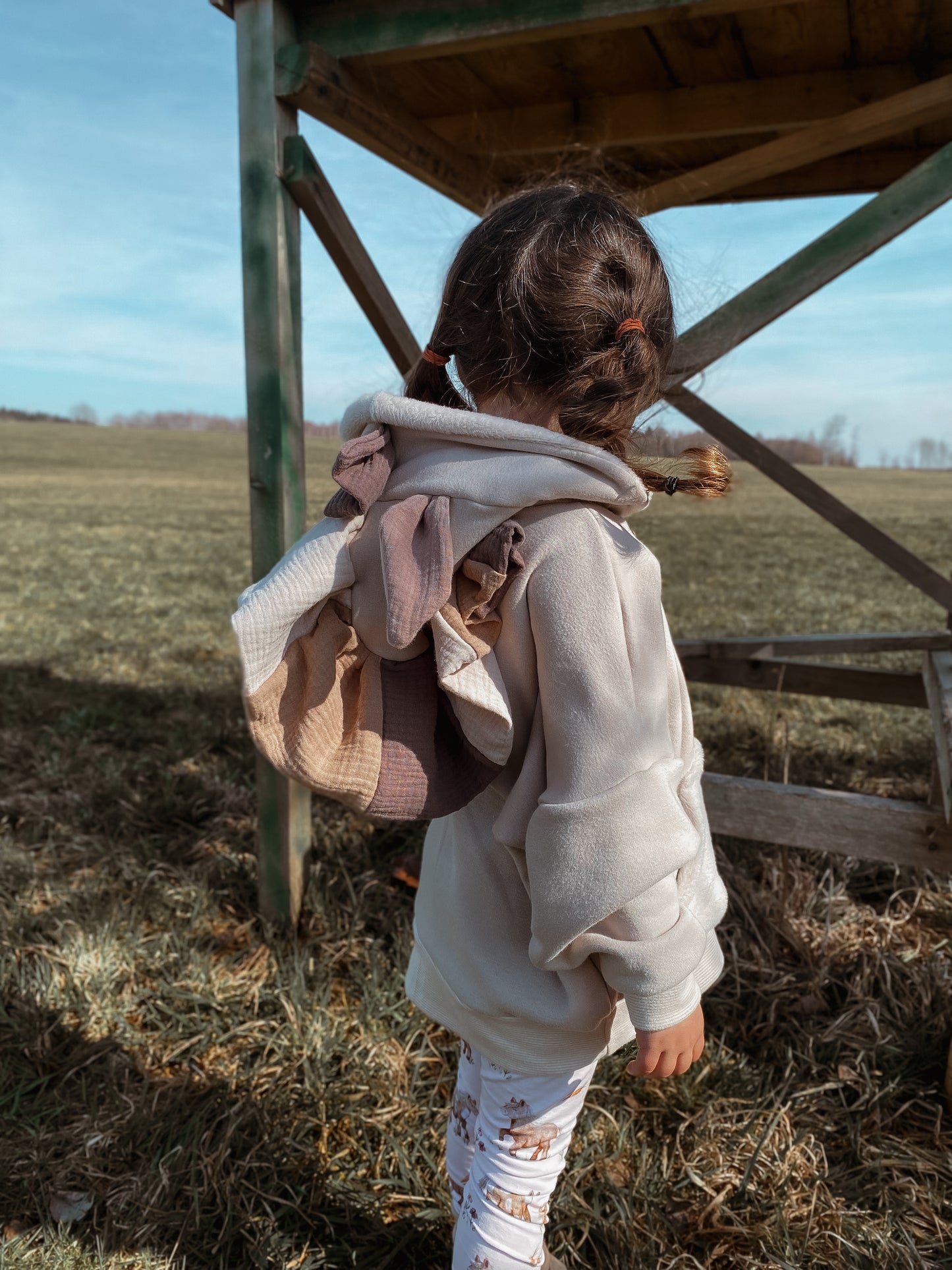 Pferd Kuschelhoodie aus Alpenfleece