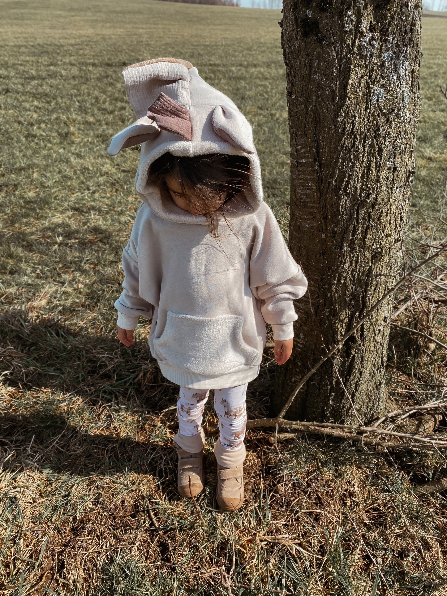 Pferd Kuschelhoodie aus Alpenfleece