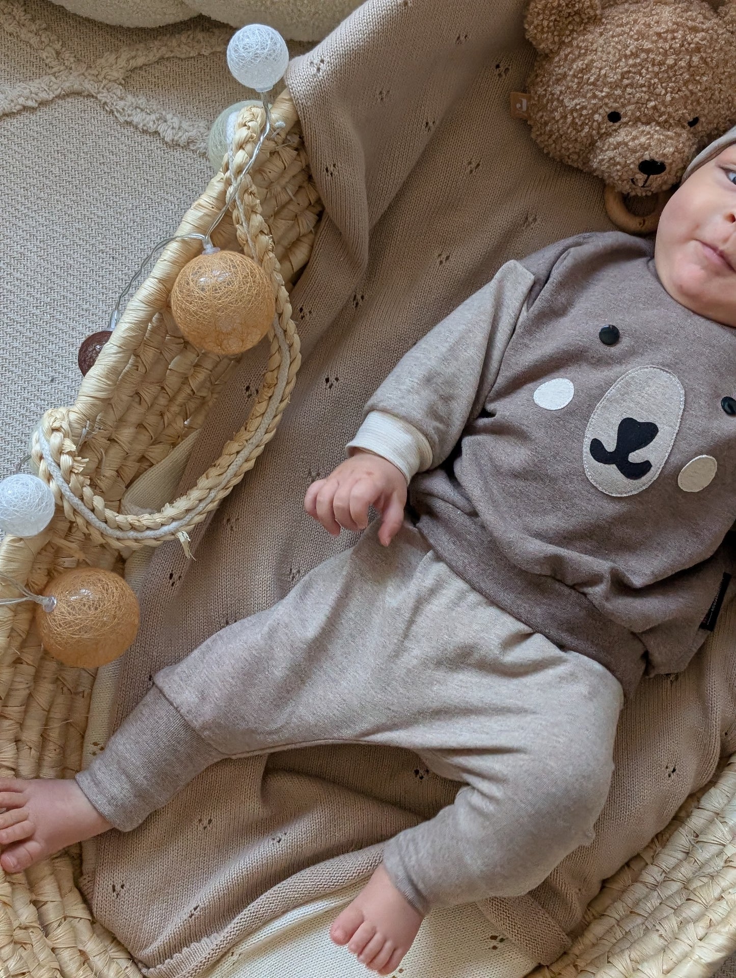 Dein Design | Basic Pumphose für Babys mit Umschlagbund zum mitwachsen