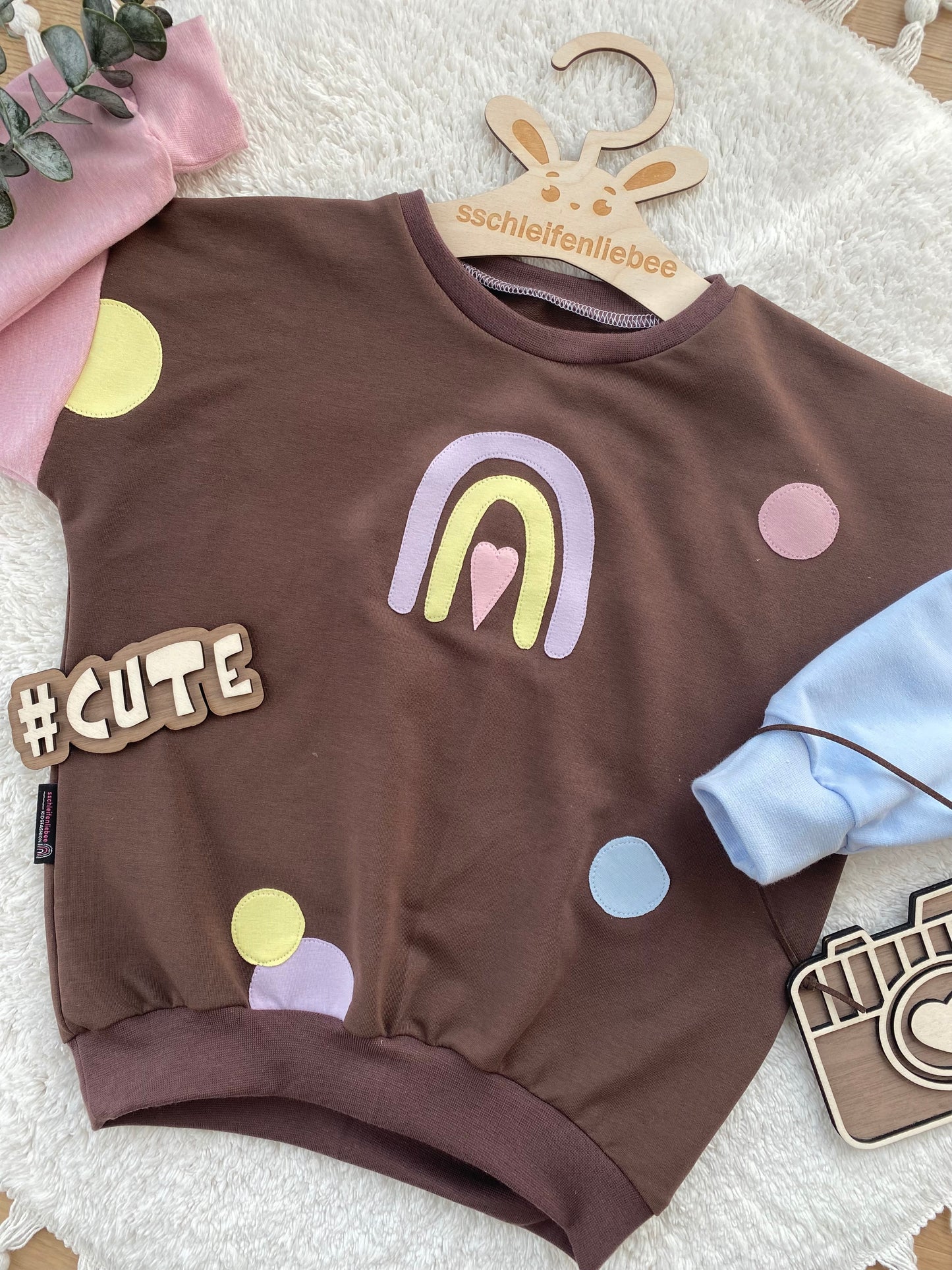 Bunter Sweater Regenbogen Konfetti | Oversized Sweater | Color-Blocking