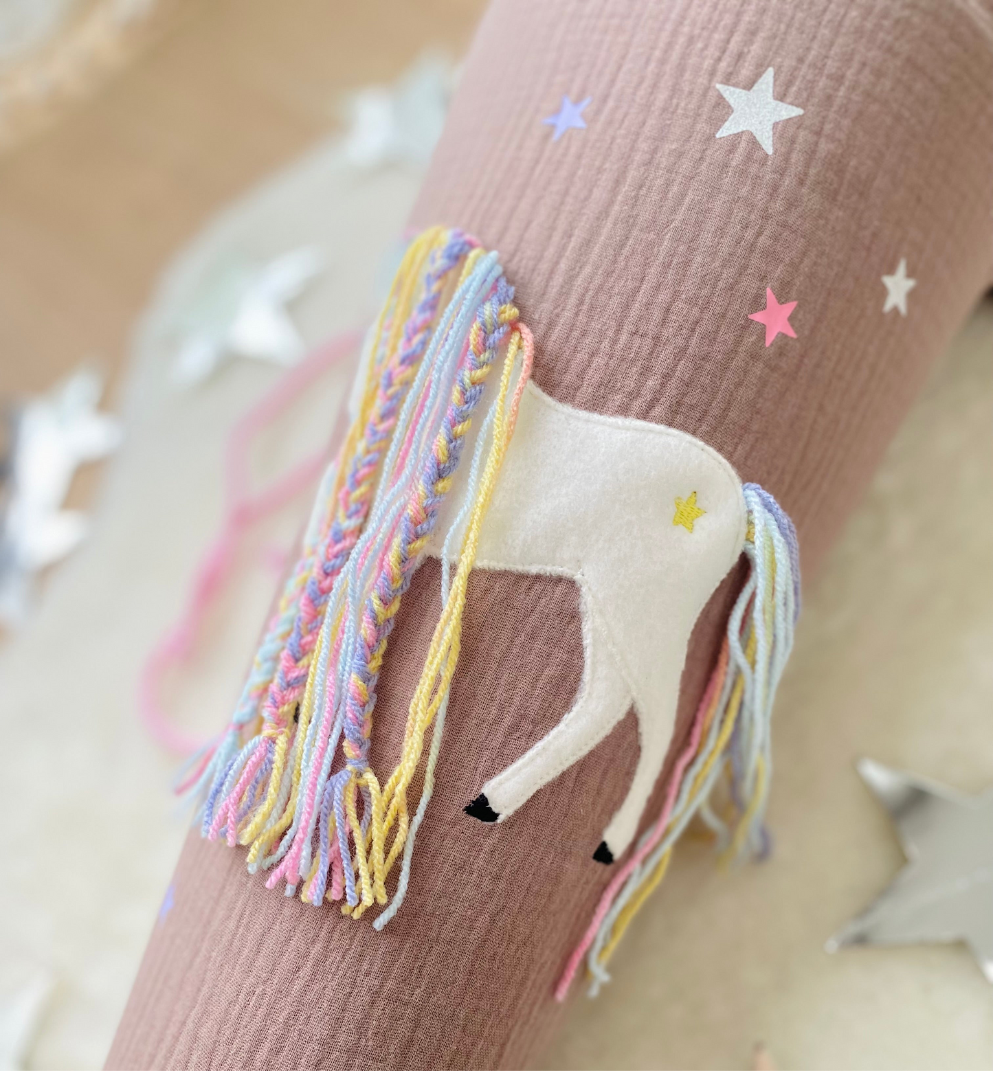 Musselin Schultüte Einhorn 70 cm | Kissen Inlett