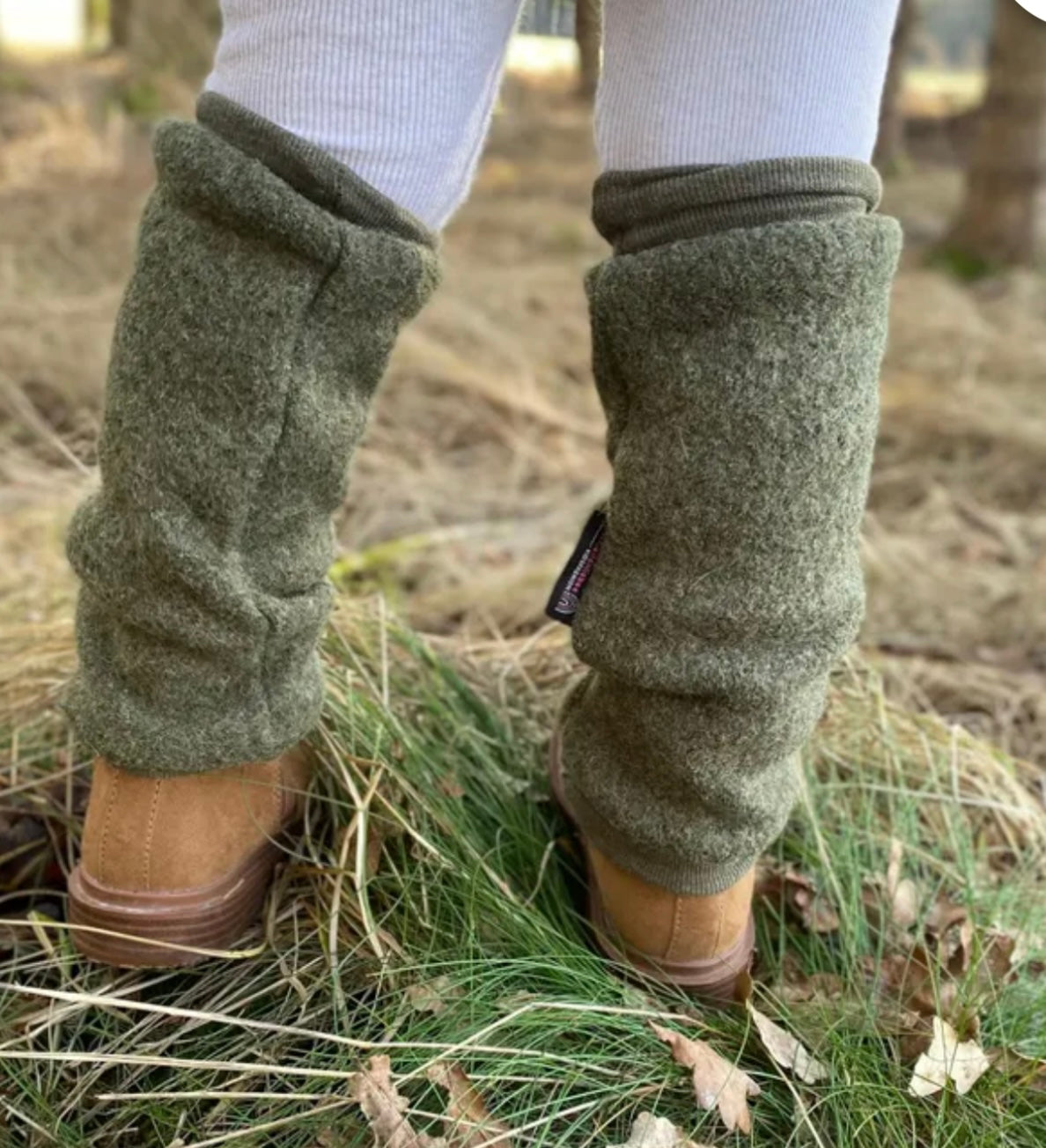 Walkstulpen | Stulpen passend zum Windbreaker Wäldchen | Beinstulpen | 100% Schurwolle