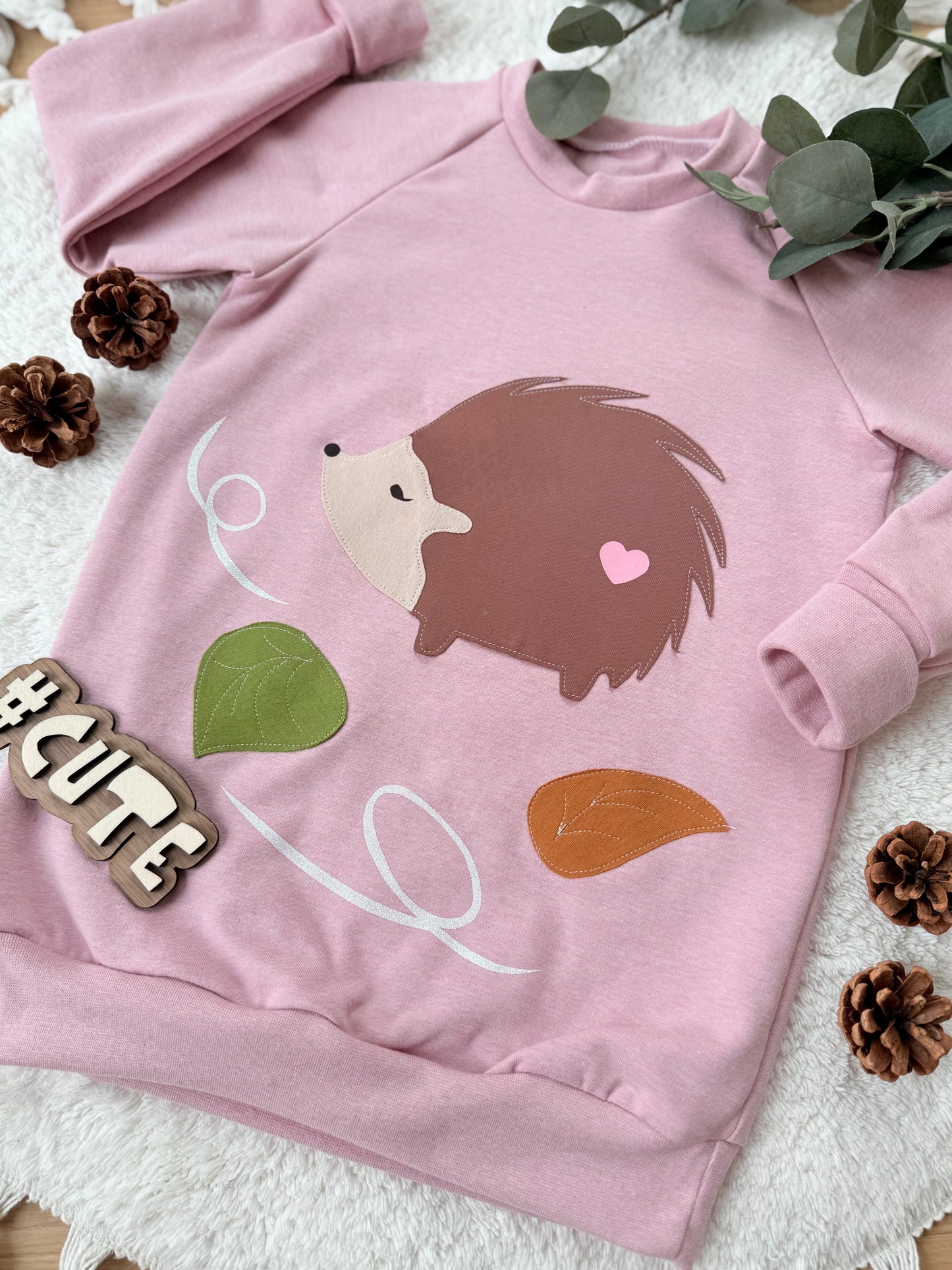 Raglan Sweater | Applikation Igel