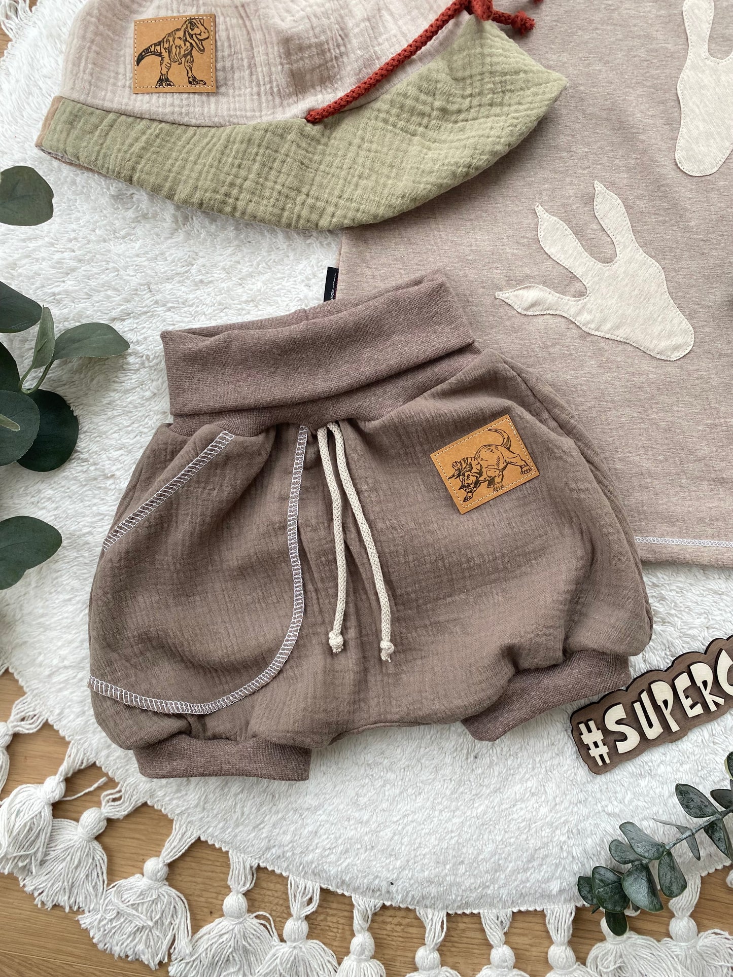 Dein Design | Shorty Buxe | Musselin-Shorts | Große Label Auswahl | Farbwahl