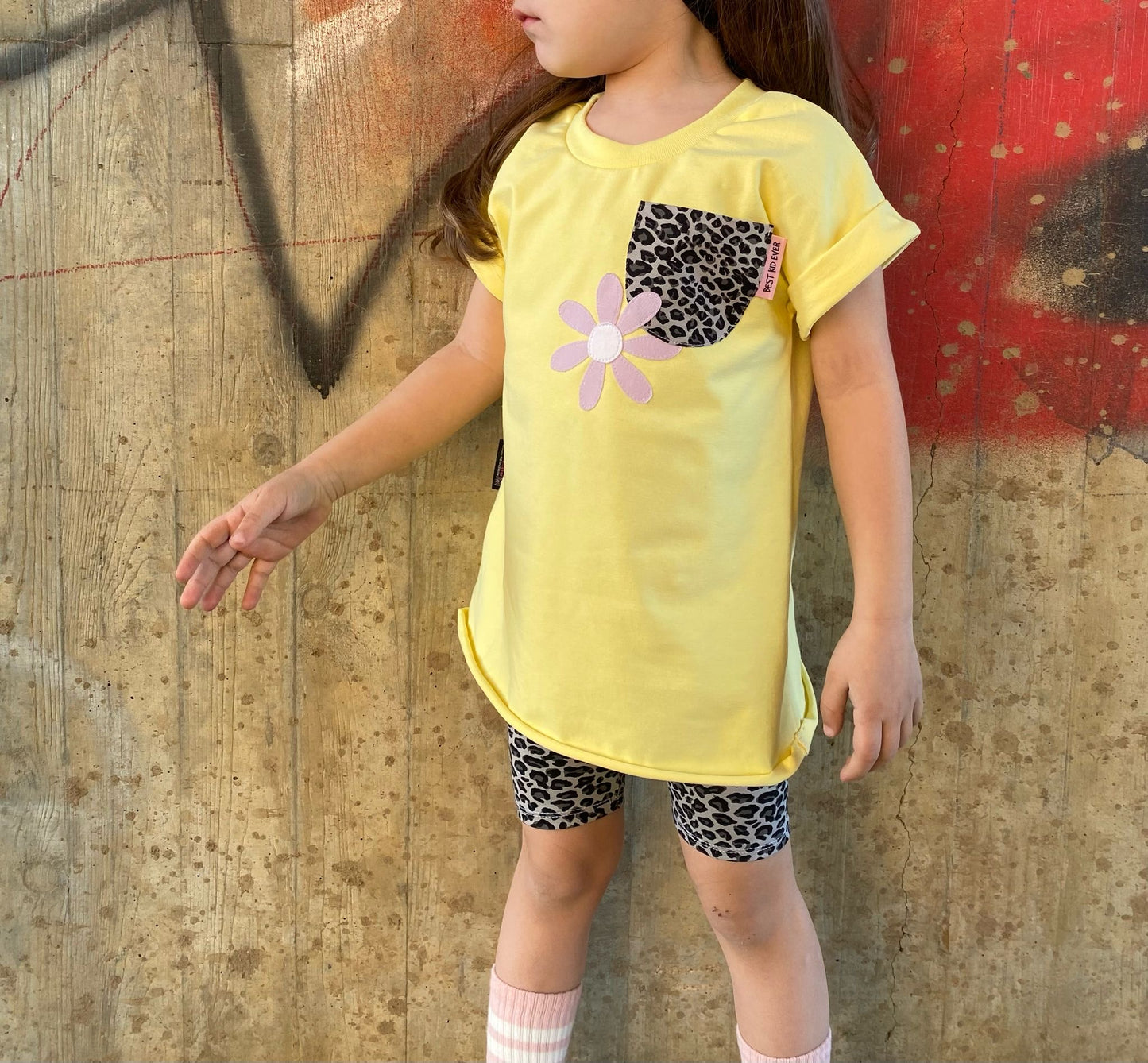 Oversized Shirt | Leo | Gelb | Gänseblümchen