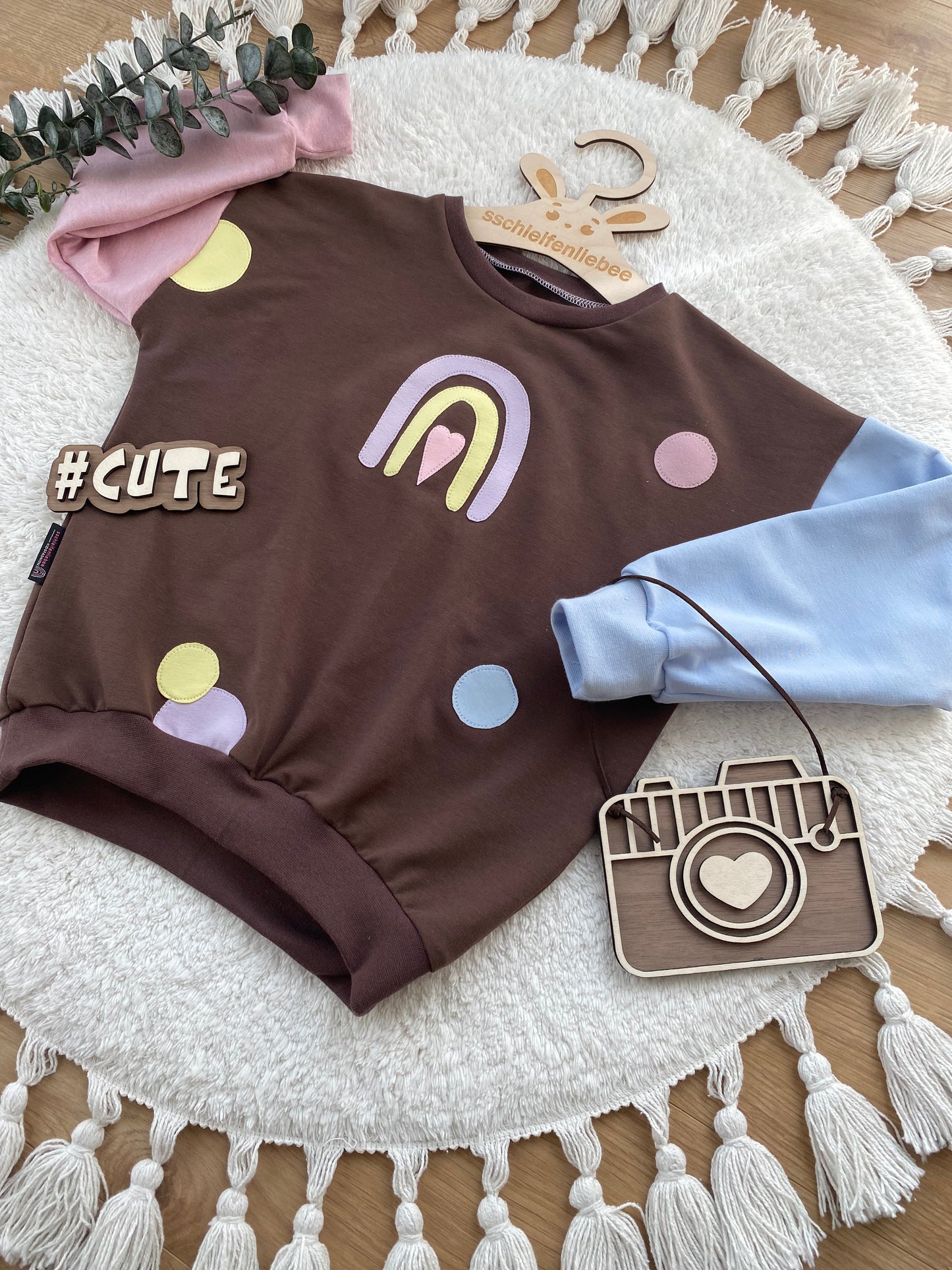 Bunter Sweater Regenbogen Konfetti | Oversized Sweater | Color-Blocking