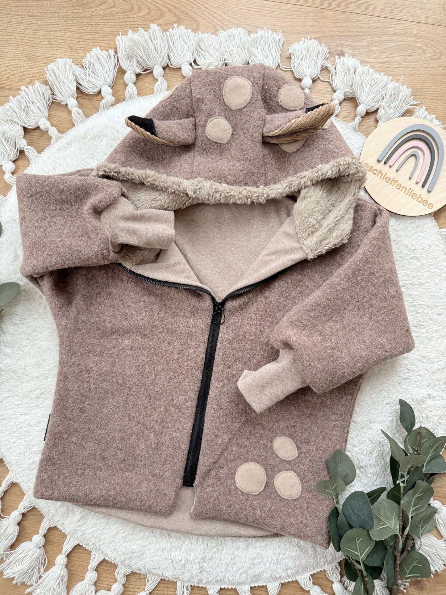 Weitere Tiere als Oversized Walkjacke | 100% Schurwolle